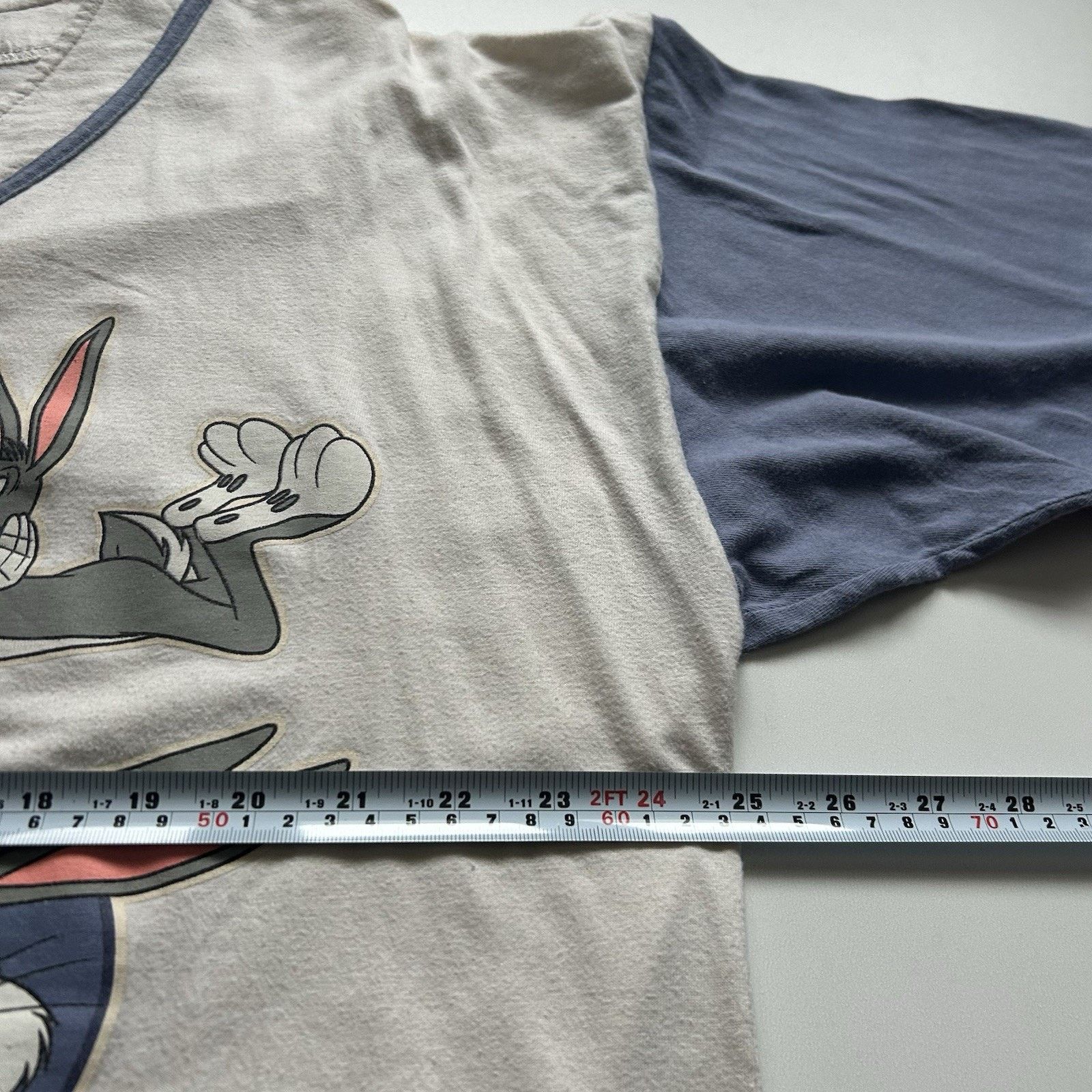 Vintage Vintage 90s Bugs Bunny Warner Bros Baseball Jersey Shirt 2XL Size US XXL / EU 58 / 5 - 7 Thumbnail
