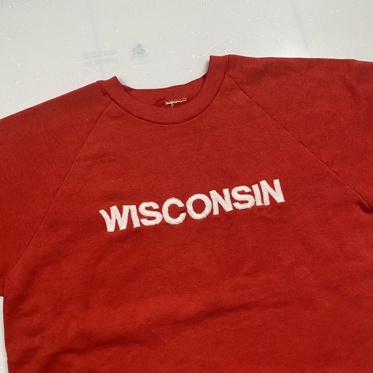 Vintage Rare Vintage 90s Wisconsin Spellout Crewneck Size US S / EU 44-46 / 1 - 4 Thumbnail