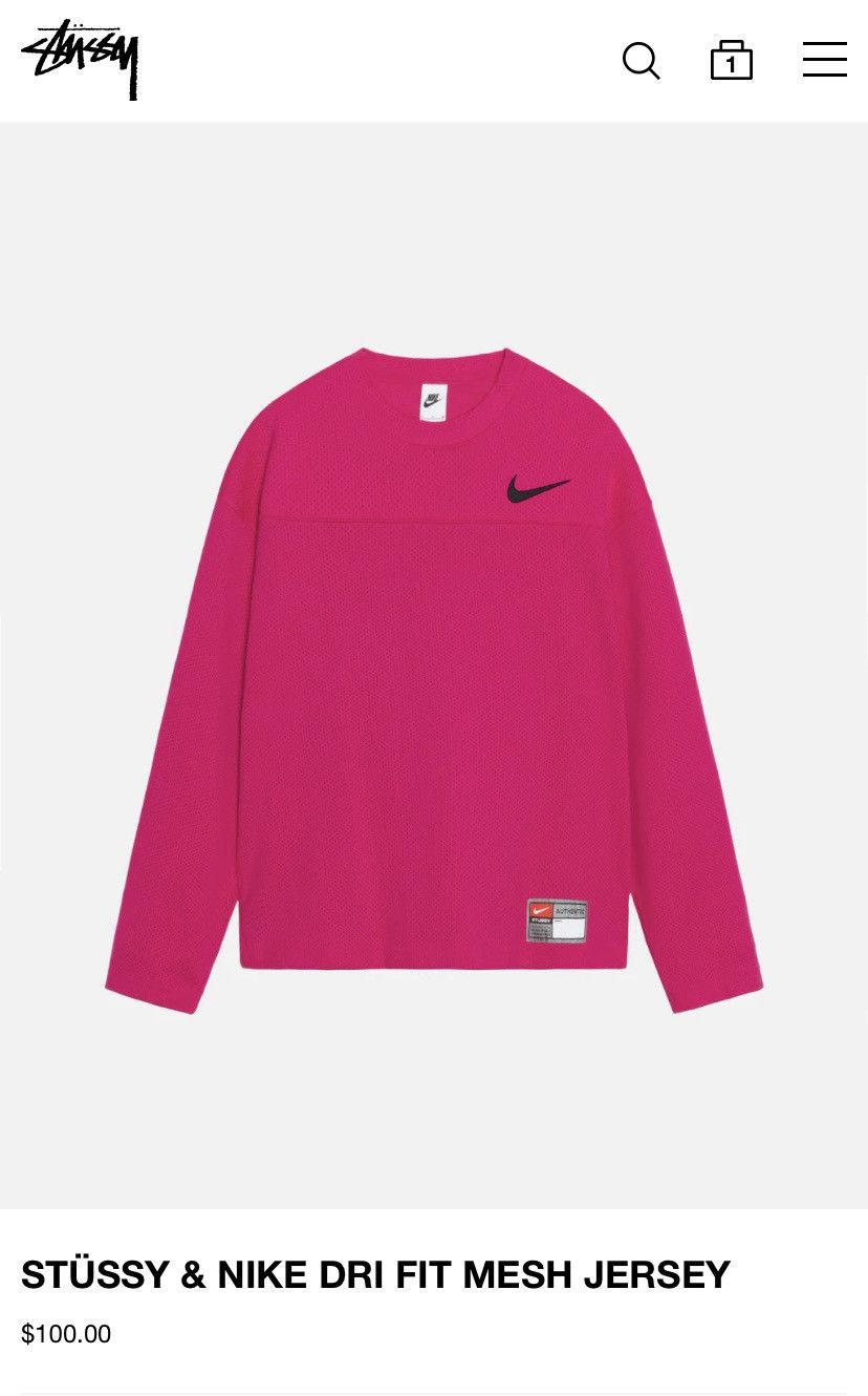 Nike Stussy & Nike dri fit mesh jersey | Grailed