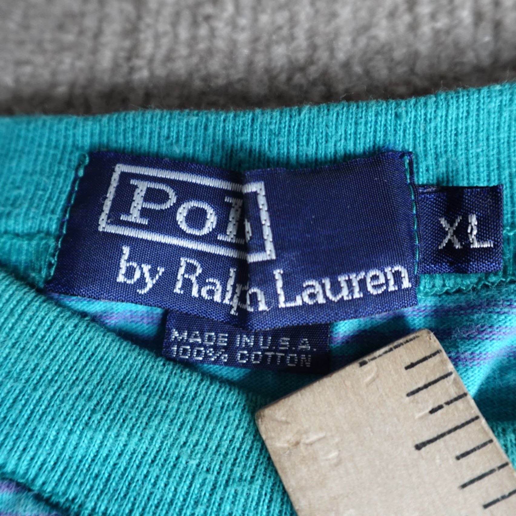 Polo Ralph Lauren VINTAGE Polo Ralph Lauren Shirt L blue striped embroidered crest Adults Mens Size US L / EU 52-54 / 3 - 7 Thumbnail