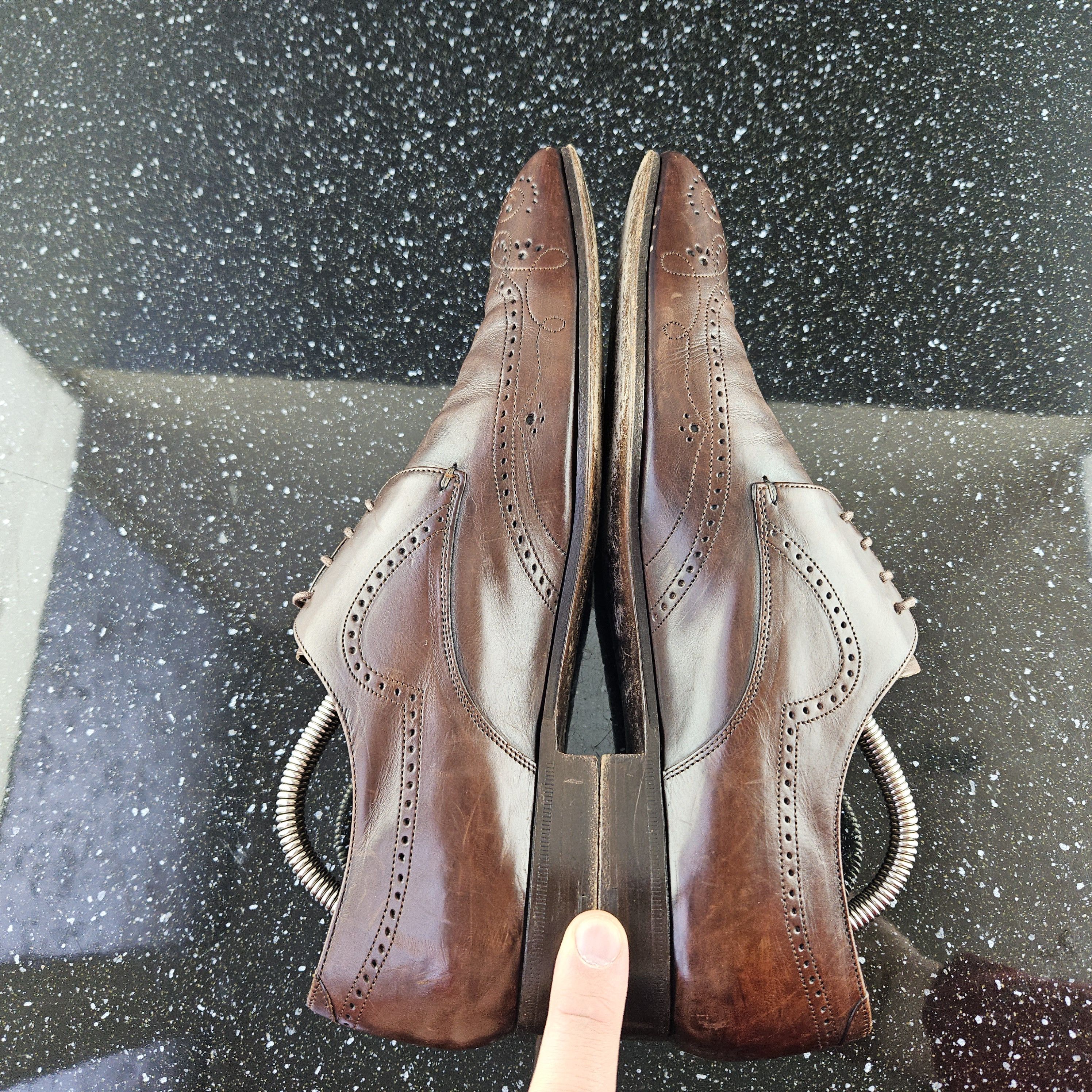 Prada Prada Brown leather brogue dress shoes Size US 8.5 / EU 41-42 - 8 Thumbnail