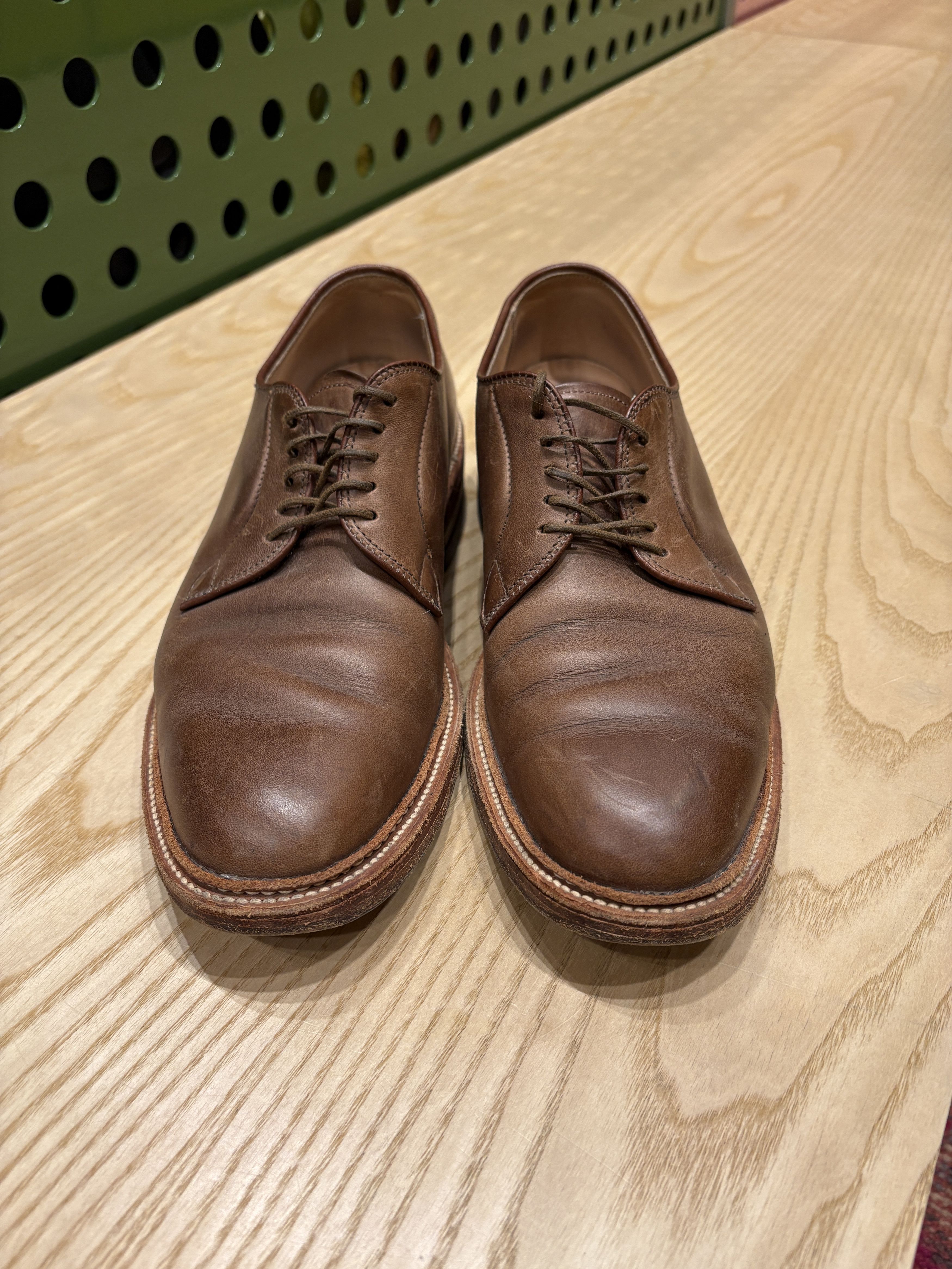 Alden Alden Plain Toe Blucher Natural Chromexcel 9501 Size US 9.5 / EU 42-43 - 1 Thumbnail