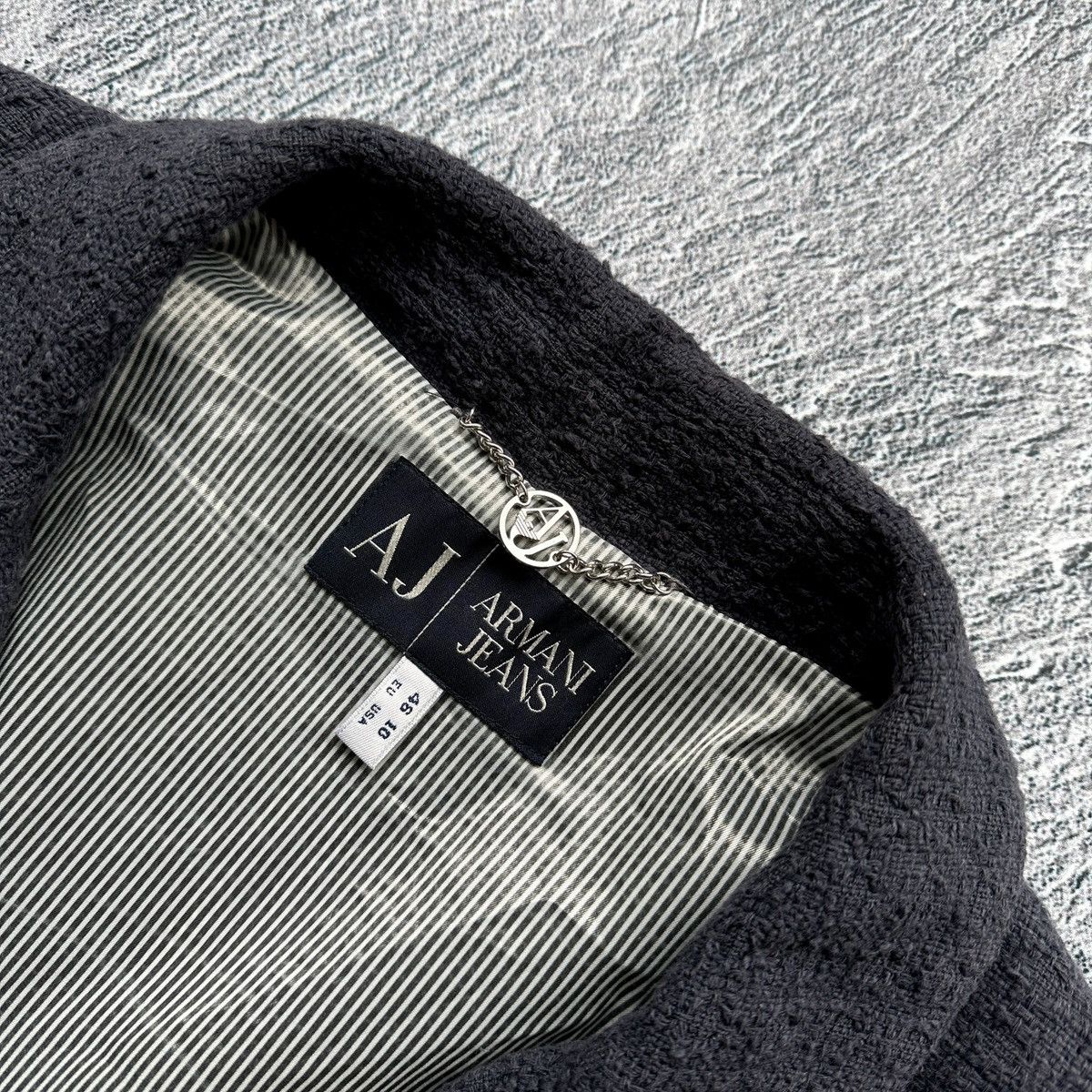 Armani Women’s Blazer Jacket Armani Jeans Light Blue Size: USA 10 Size L / US 10 / IT 46 - 6 Thumbnail
