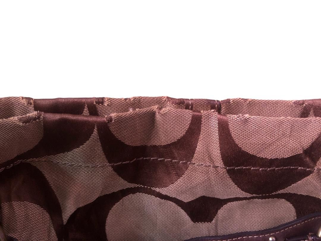 Coach × Vintage Vintage Monogram Coach Hand Bag.: Size ONE SIZE - 6 Thumbnail