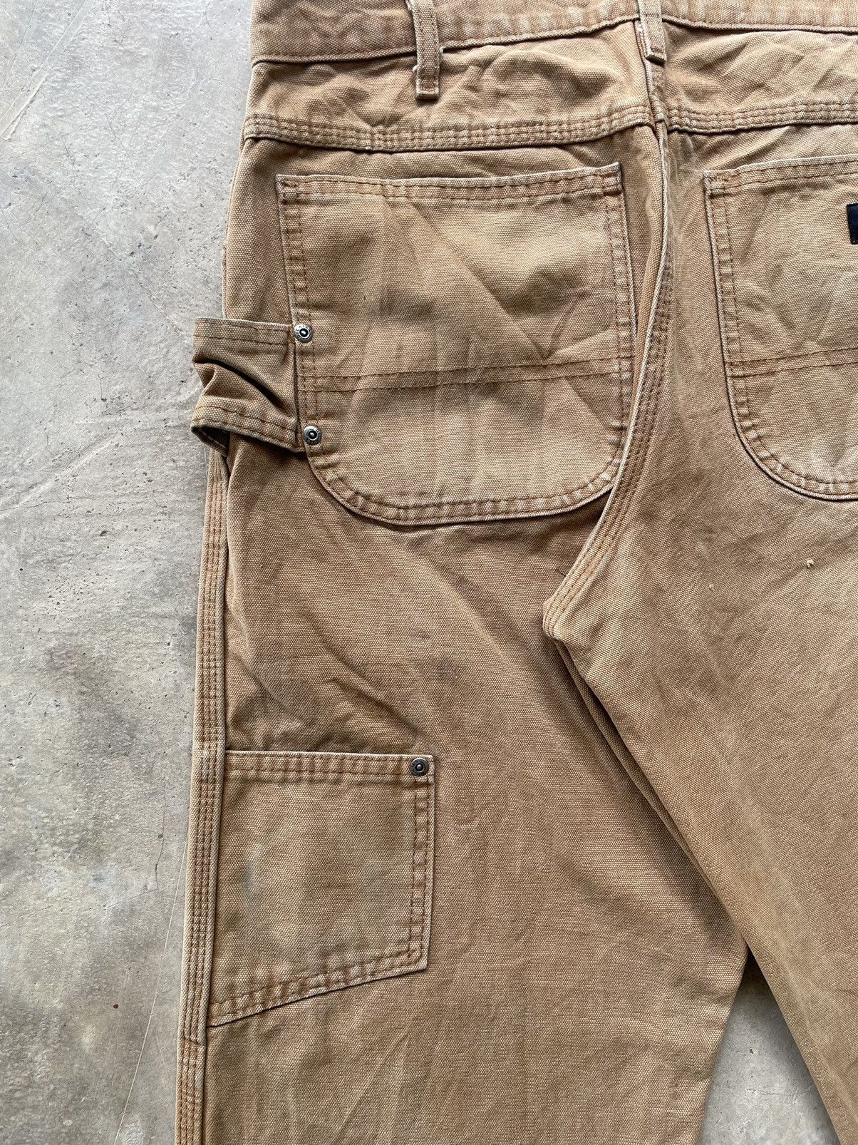 Dickies Vintage 90s Dickies Carpenter Distressed Canvas Straight Size US 33 - 15 Thumbnail