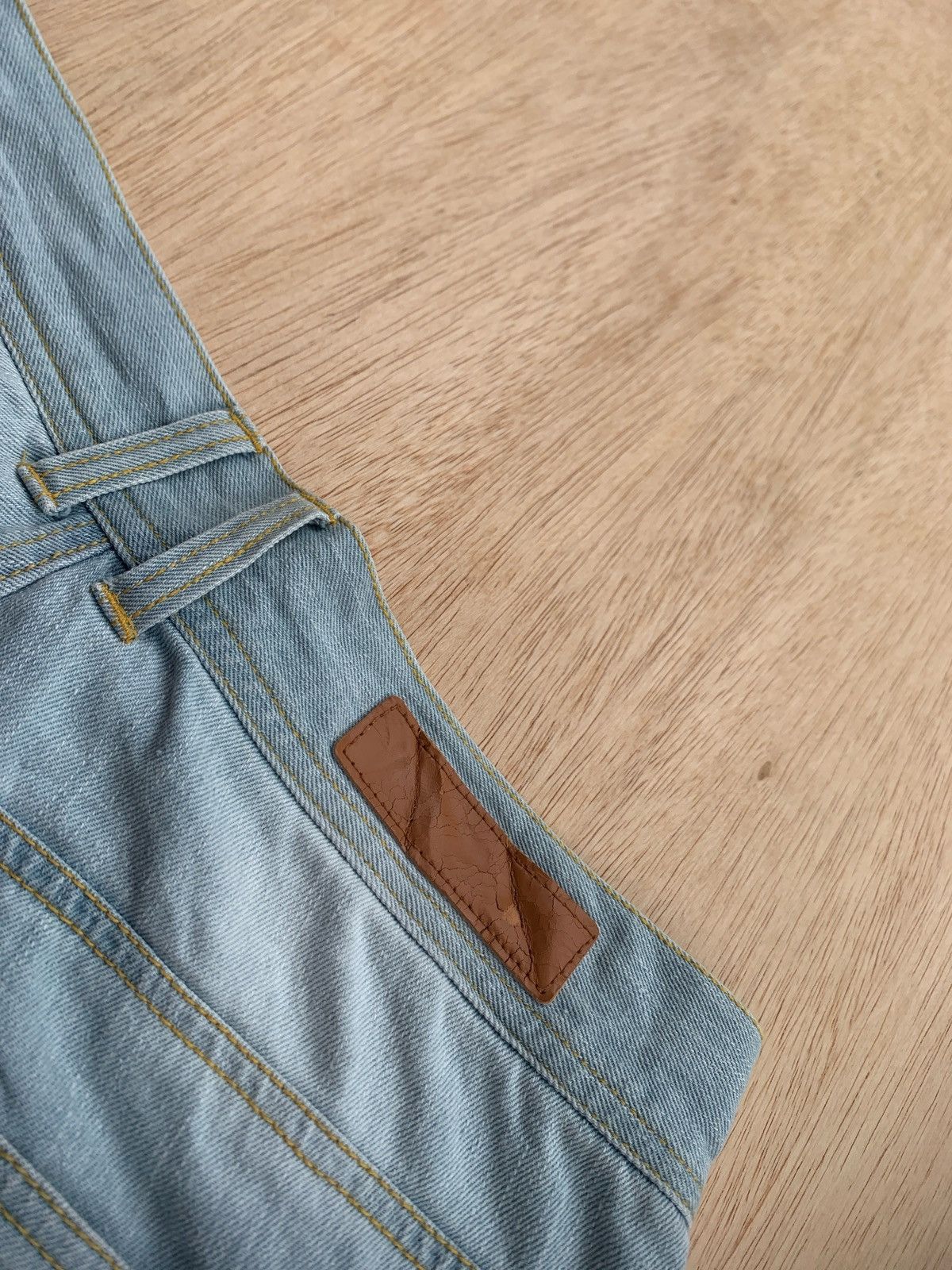 Issey Miyake × Japanese Brand × Tete Homme Tete Homme Distressed Denim Jeans Size US 33 - 6 Thumbnail