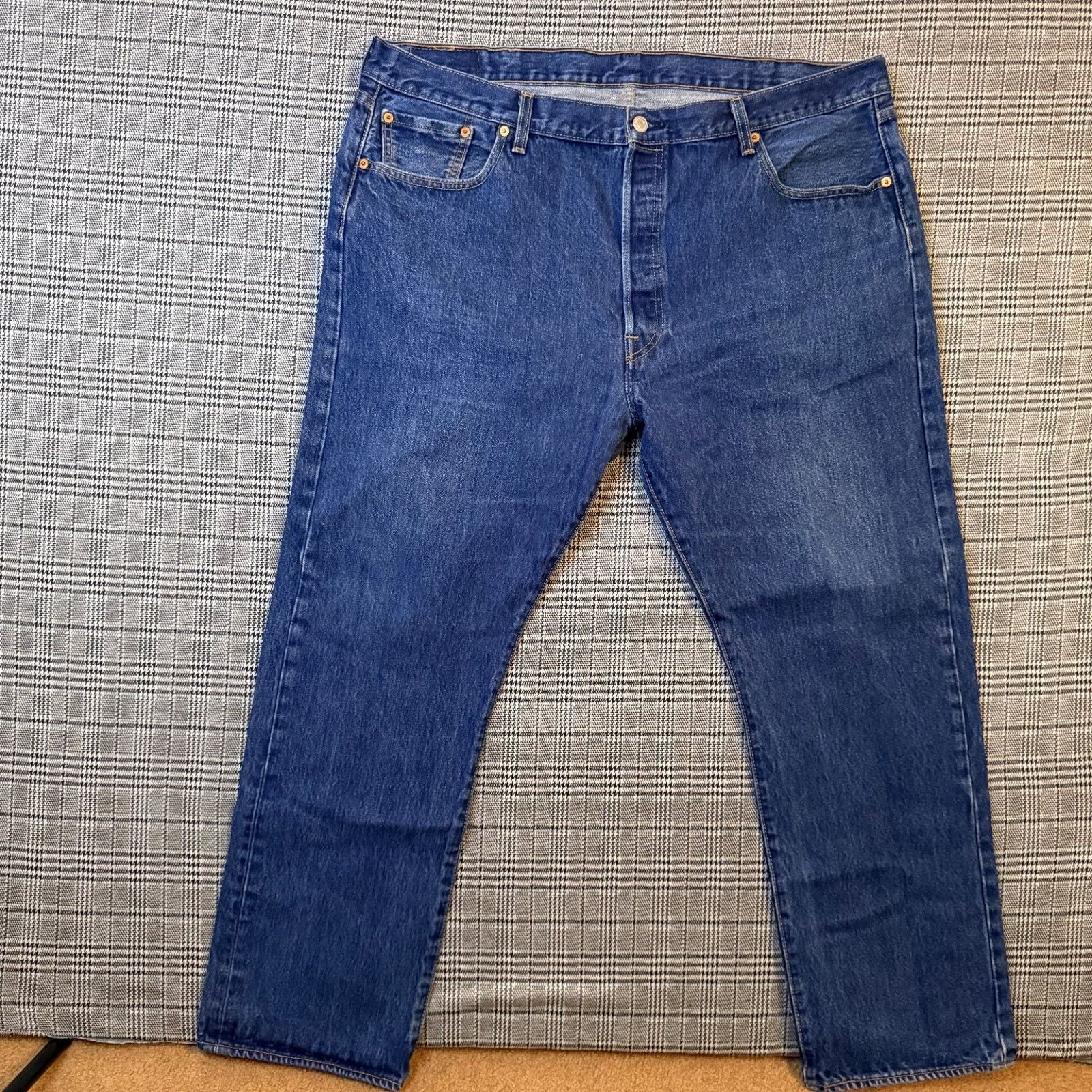 Levi's Levi's 501 Men's Jeans Blue Denim Classic Straight 42x30 Size US 42 / EU 58 - 3 Thumbnail