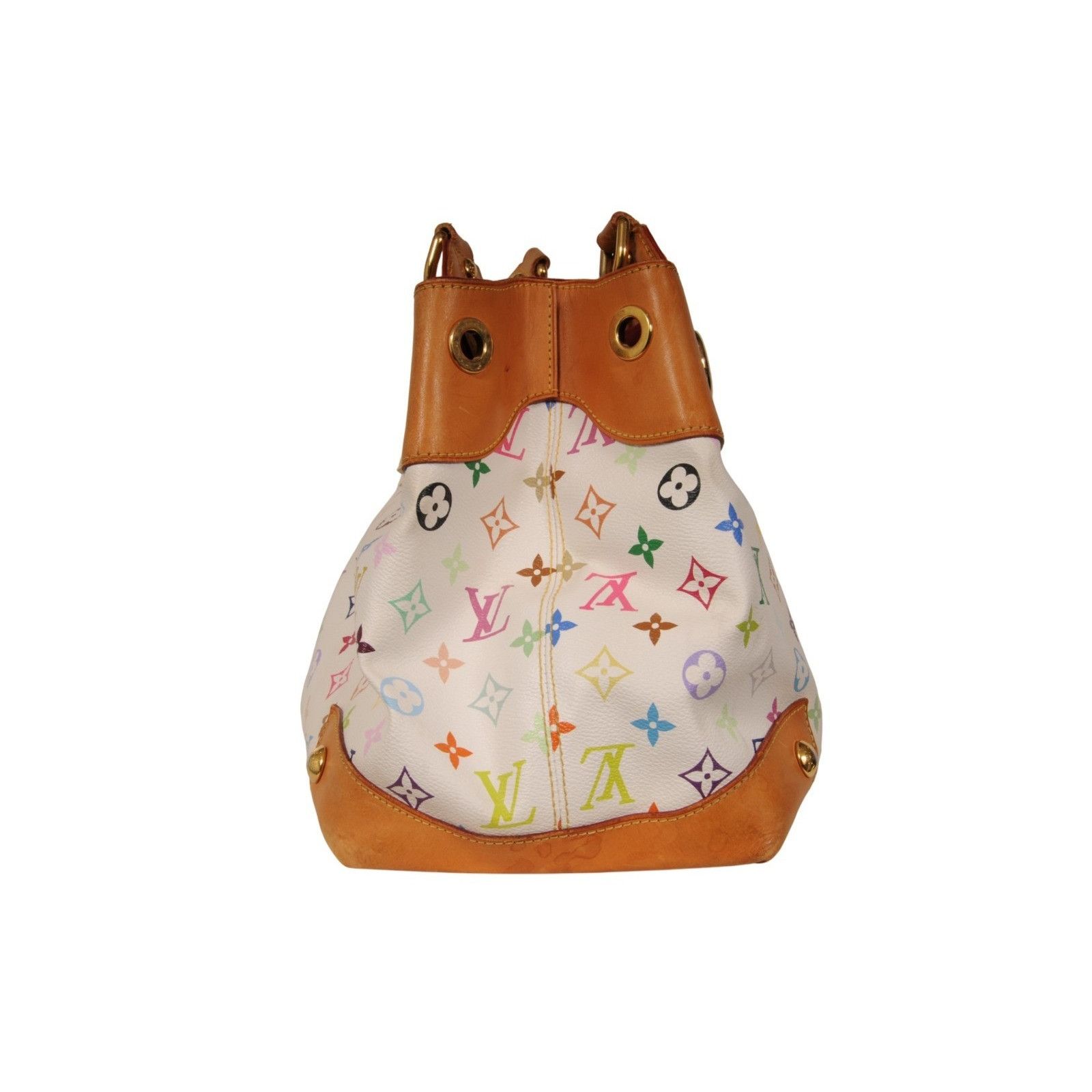 Louis Vuitton Ursula Shoulder Bag White Multicolor Takashi Murakami Size ONE SIZE - 6 Thumbnail