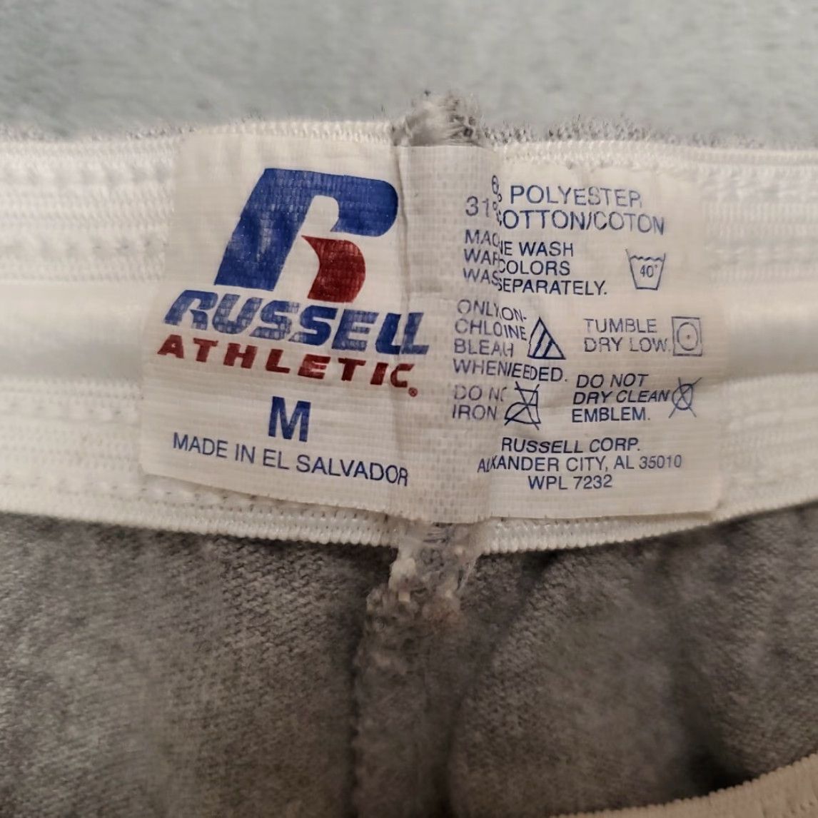 Vintage Goosetown Softball Shorts M Drawstring Elastic Waist Anaconda Montana Softball Shirt Casual Mens Gray Cotton Blend Jersey Front Flat Front Drawstring Size US 31 - 3 Thumbnail
