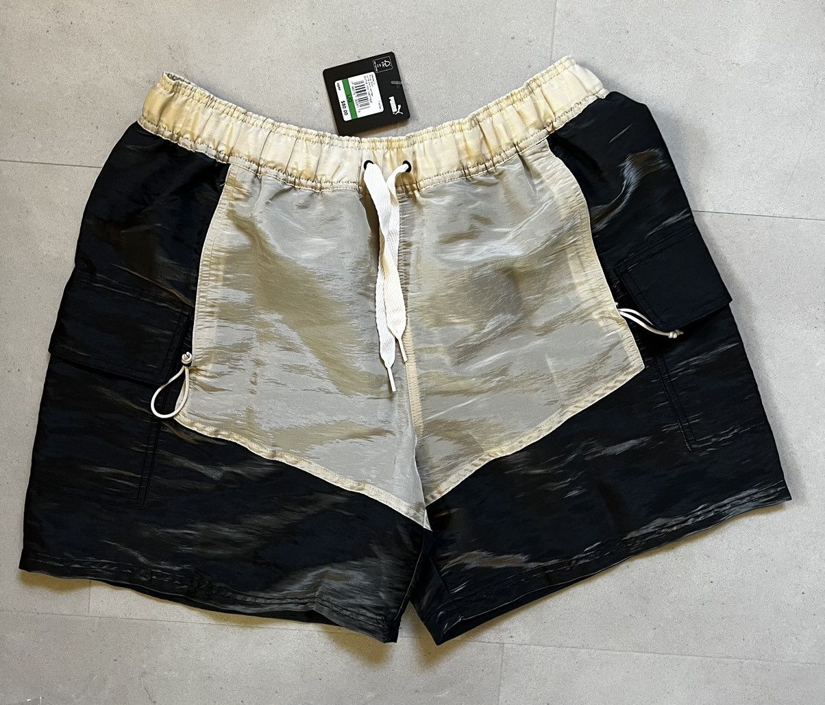 Puma × Rhude Rhude Rhuigi Puma Moire Woven Shorts black/oatmeal Size US 34 / EU 50 - 1 Thumbnail