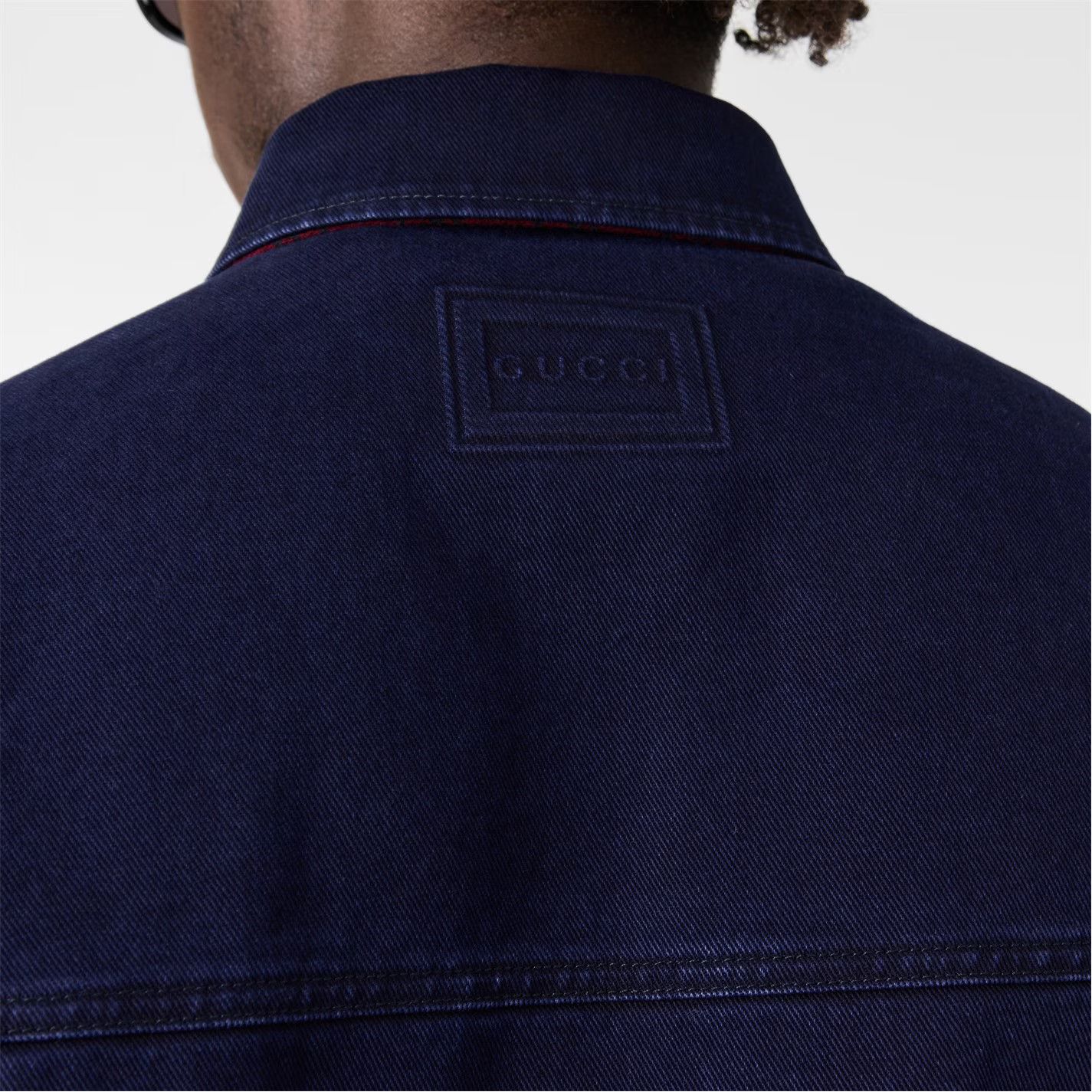 Gucci o1g2r1mq0426 Long Sleeve Denim Shirt in Blue Size US L / EU 52-54 / 3 - 4 Thumbnail
