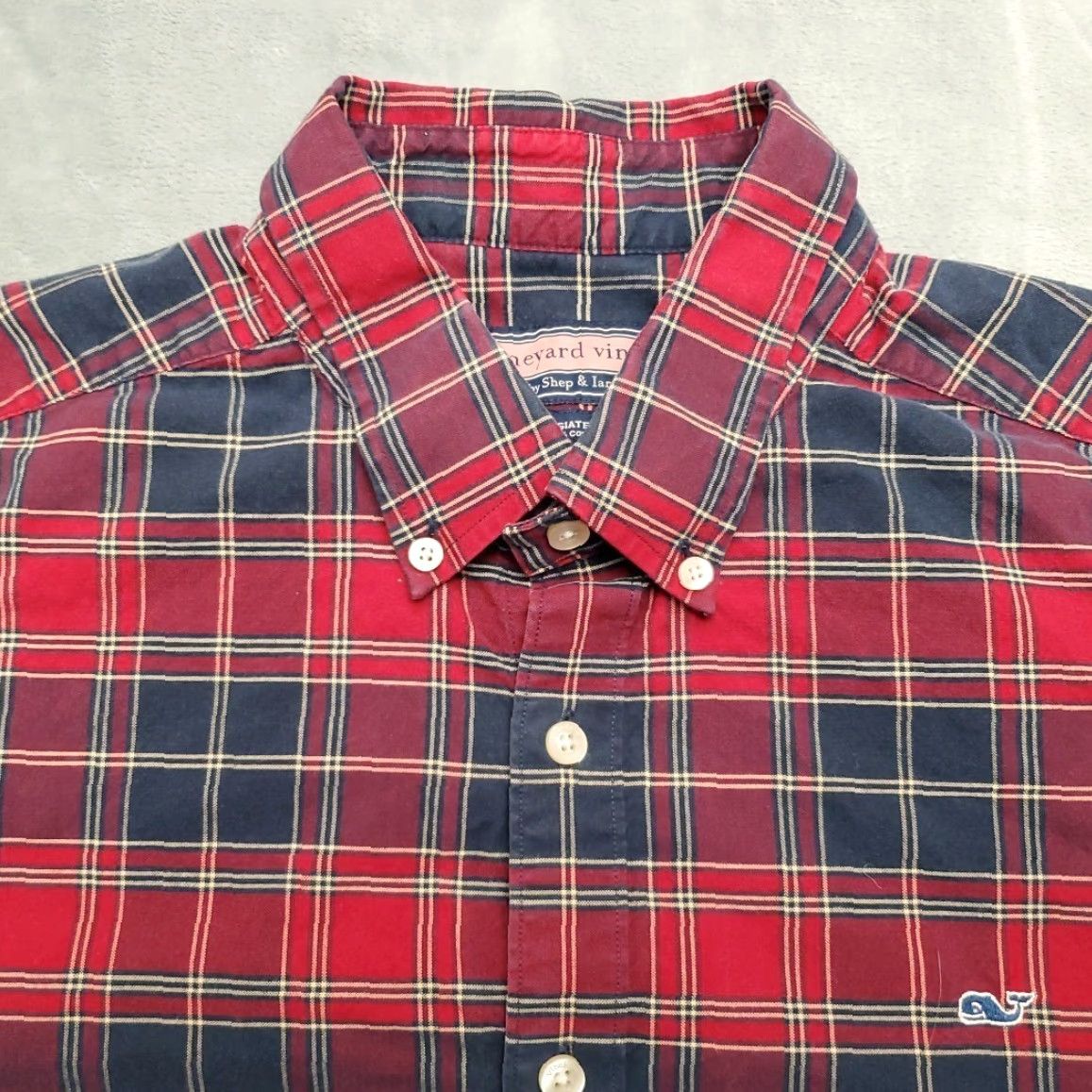 Vineyard Vines Vineyard Vines Shirt Men L Blue Red Plaid Collegiate 100% Cotton Shep Ian Casual Size US L / EU 52-54 / 3 - 3 Thumbnail