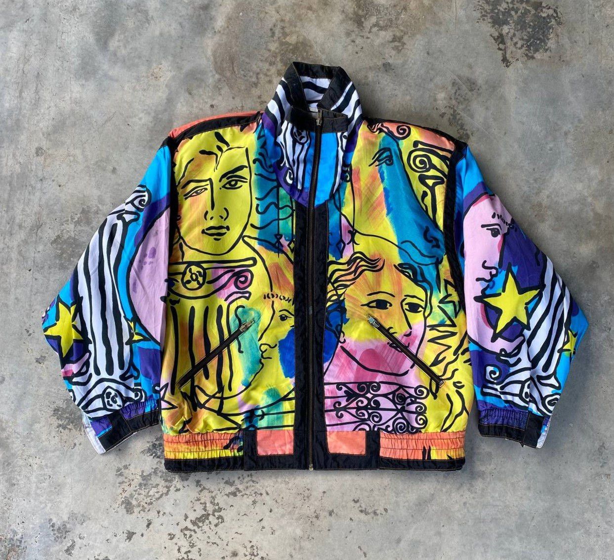 Vintage RARE Vtg 90S GALLERY PSYCHEDELIC MEDUSA ART ABSTRACT Size US M / EU 48-50 / 2 - 4 Thumbnail