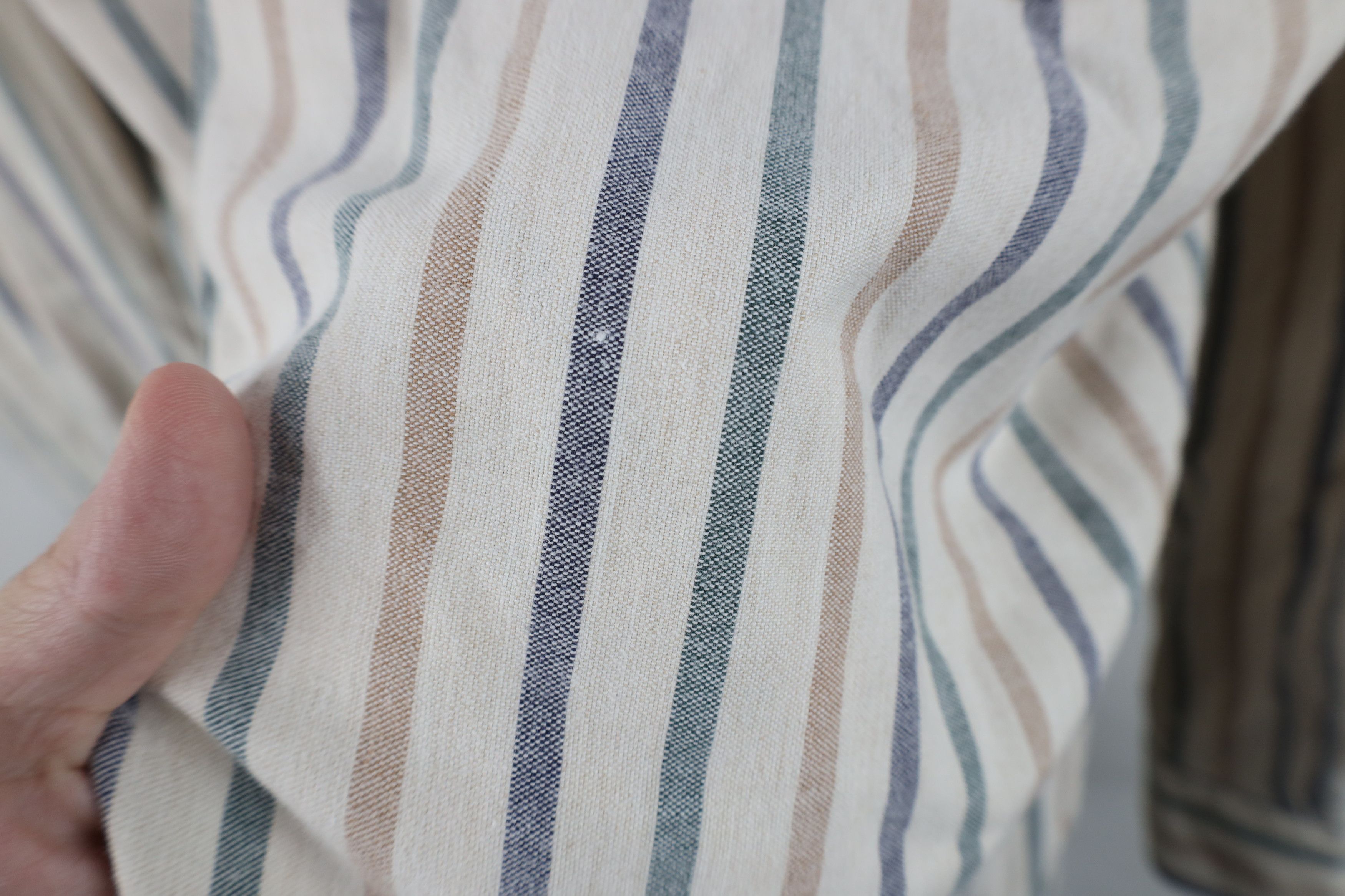 Nautica Vintage 90s Nautica Striped Band Collar Button Shirt Cotton Size US XL / EU 56 / 4 - 7 Thumbnail