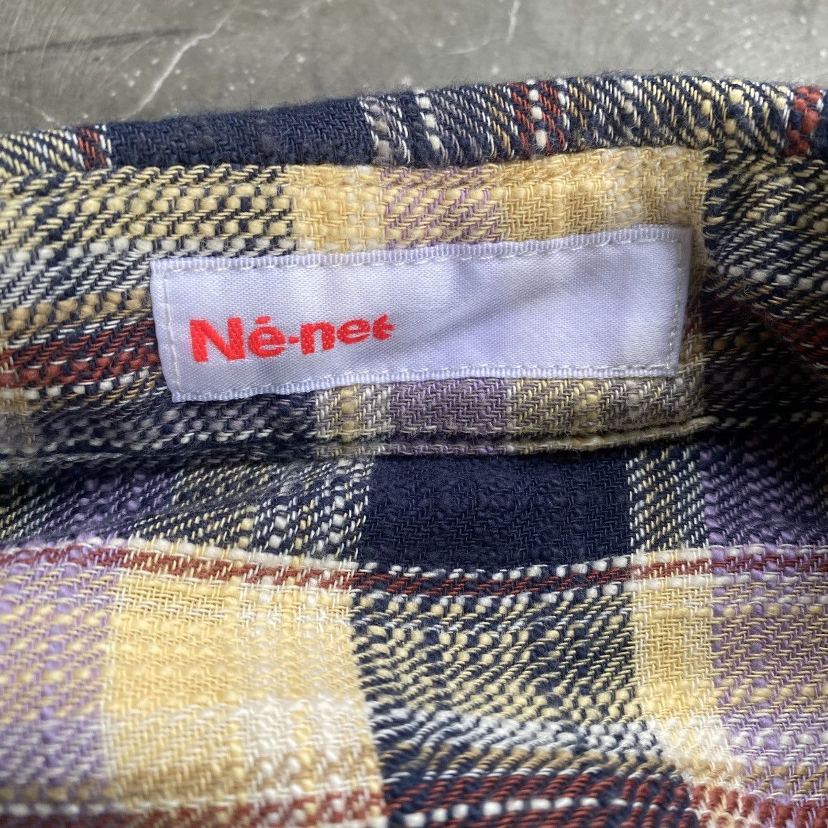 Issey Miyake 2000s Ne-net By Issey Miyake Plaid Button Up Shirts Size US M / EU 48-50 / 2 - 12 Thumbnail