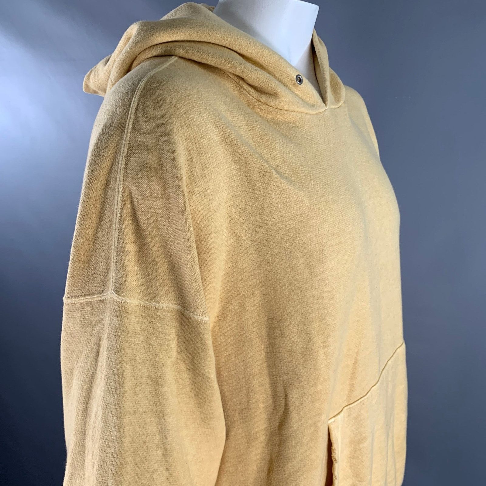 Visvim VISVIM Size L Yellow Mustard Dyed Cotton Hooded Sweatshirt Size US L / EU 52-54 / 3 - 2 Thumbnail