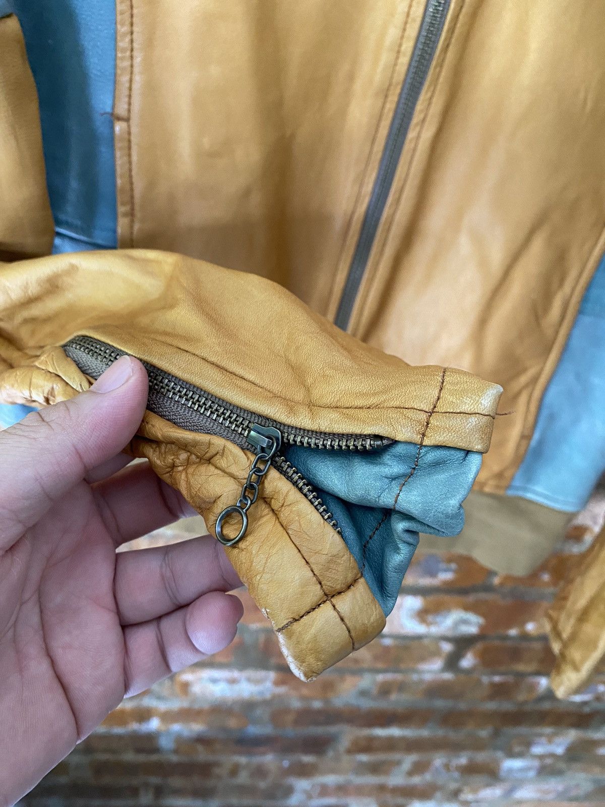 Ekam 2000s Shama x Studious Leather Paneled color block Jacket Size M / US 6-8 / IT 42-44 - 8 Thumbnail