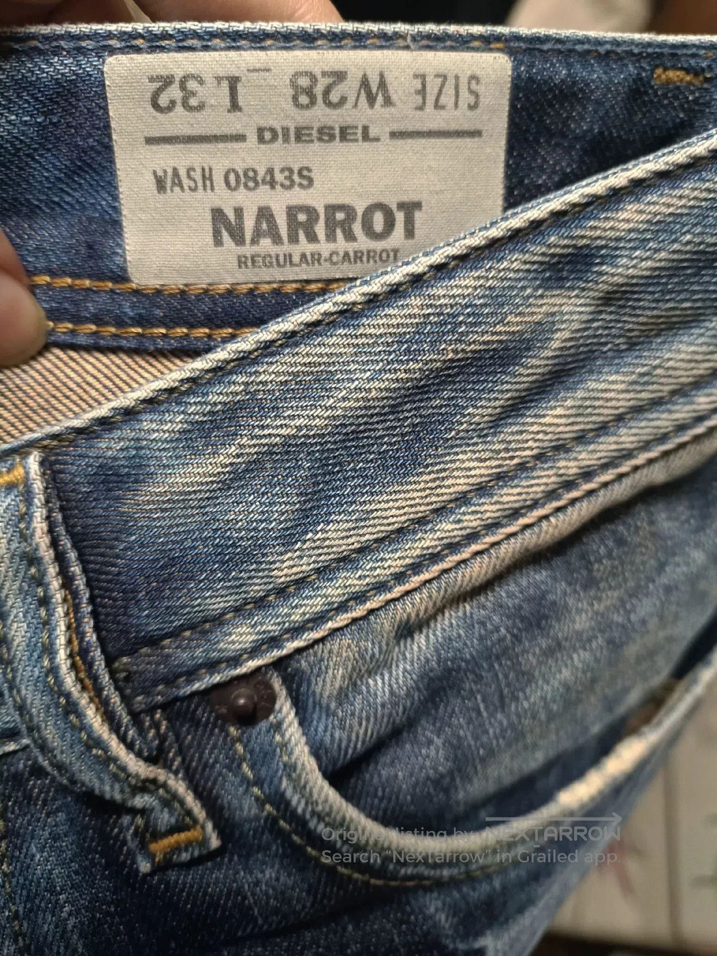 Diesel Diesel Narrot 843S Jeans. Size US 28 / EU 44 - 9 Thumbnail