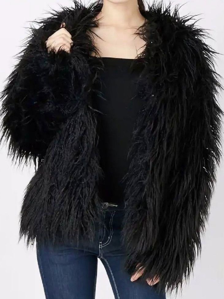 Japanese Brand Faux Fur Coat/Fur Jacket Size M / US 6-8 / IT 42-44 - 6 Thumbnail