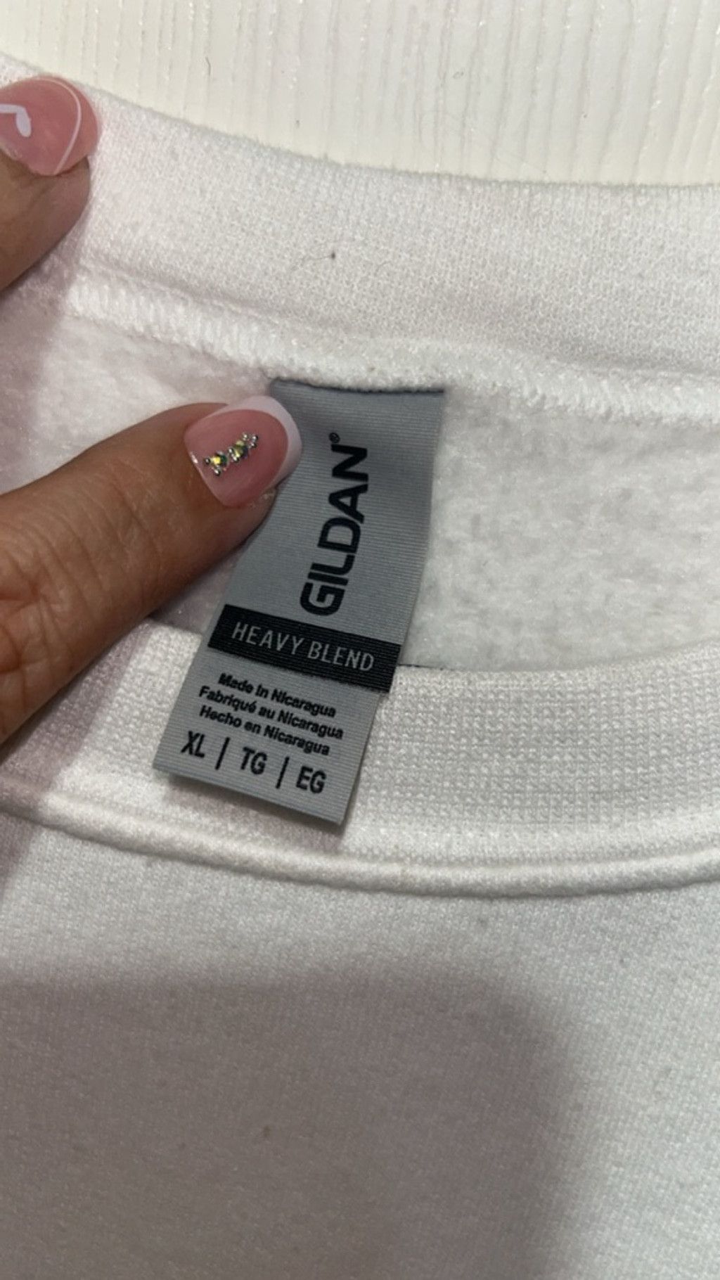 Gildan Women's Gildan White Bride Crewneck Sweatshirt XL Size XL / US 12-14 / IT 48-50 - 3 Thumbnail