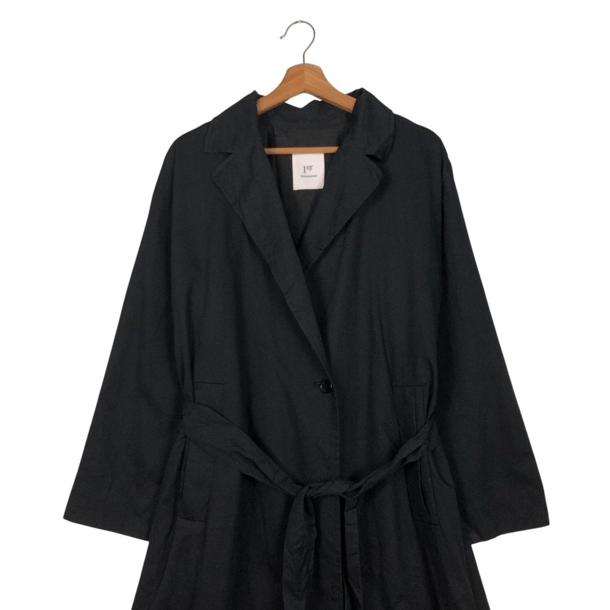 Japanese Brand 🔥RICH BLACK LONG JACKET 1er ARRONDISSEMENT ISSEY MIYAKE Size US M / EU 48-50 / 2 - 6 Thumbnail