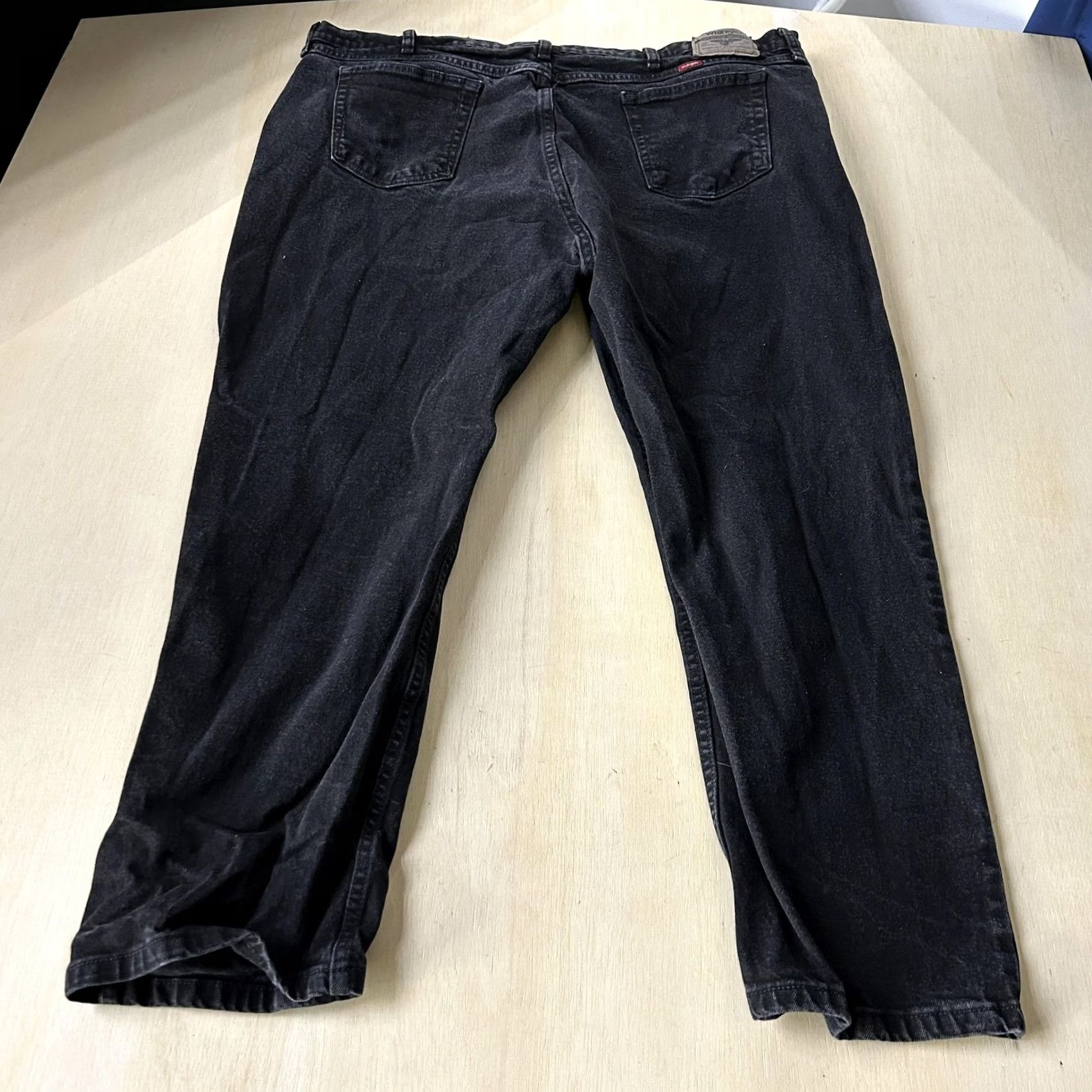 Wrangler Wrangler Jeans Mens 46x30 Charcoal Wash Black Denim Regular Straight Stretch Size US 30 / EU 46 - 3 Thumbnail