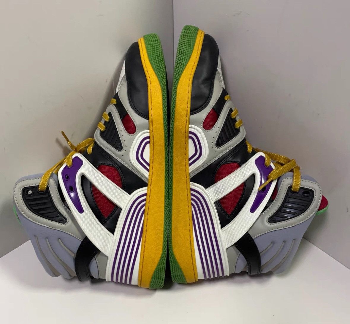 Gucci Gucci High-Top Basketball Sneakers in Black Red White - Size US 10.5 / EU 43-44 - 4 Thumbnail