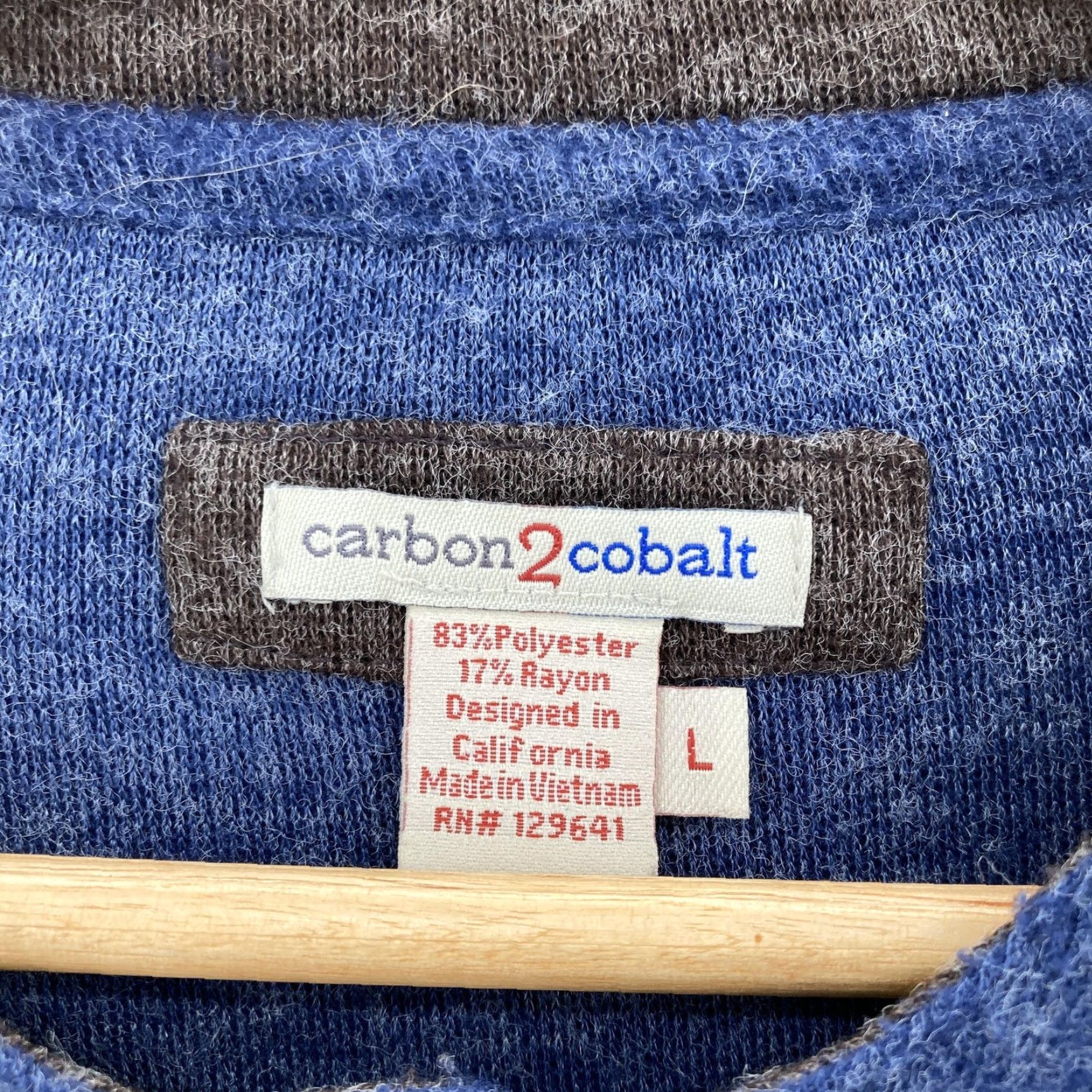 Carbon2Cobalt carbon2cobalt Blue Men's Henley Pullover Large Soft Knit Outdoors User: carbon2cobalt Blue Men's Large Henley Pullover Soft Knit Outdoors Size US L / EU 52-54 / 3 - 4 Thumbnail