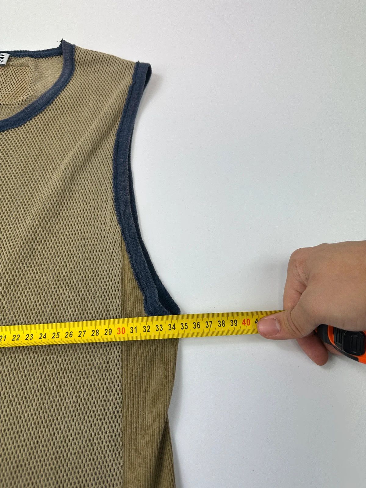 Dolce & Gabbana Dolce & Gabbana SS2003 Khaki Cargo Pocket Mesh Tank Top Size US S / EU 44-46 / 1 - 10 Thumbnail
