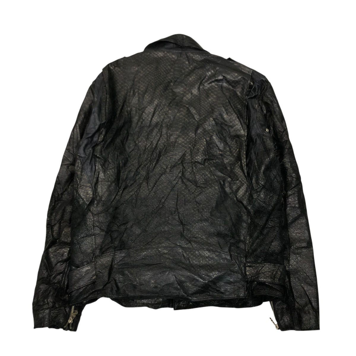 Japanese Brand 🔥VINTAGE BIKER LEATHER JACKET SWAGGER DOUBLE COLLAR Size US M / EU 48-50 / 2 - 2 Thumbnail