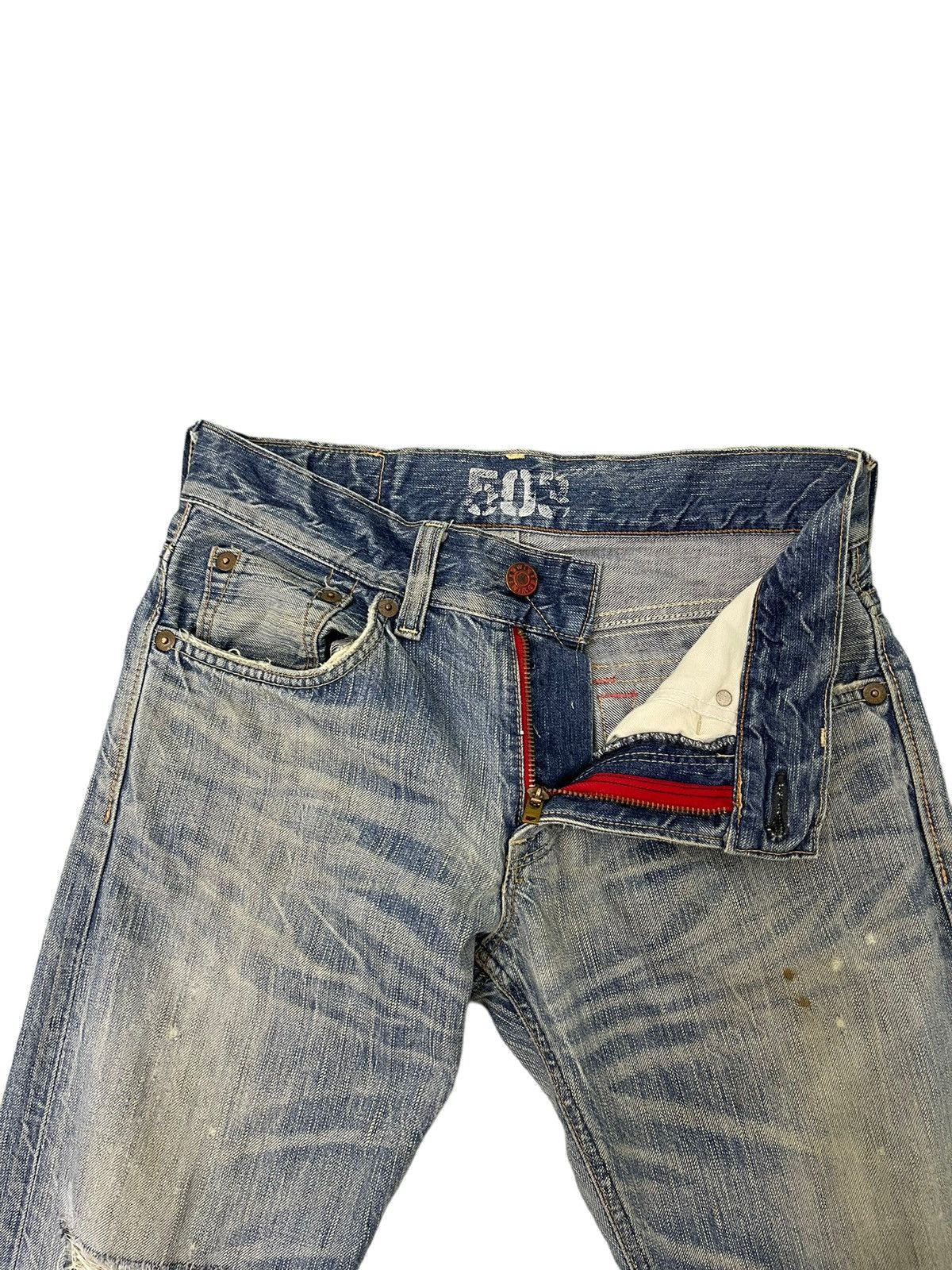 Edwin Flare Jeans Edwin Japan Faded Distress Boot Cut 8🟦0 Size US 30 / EU 46 - 9 Thumbnail