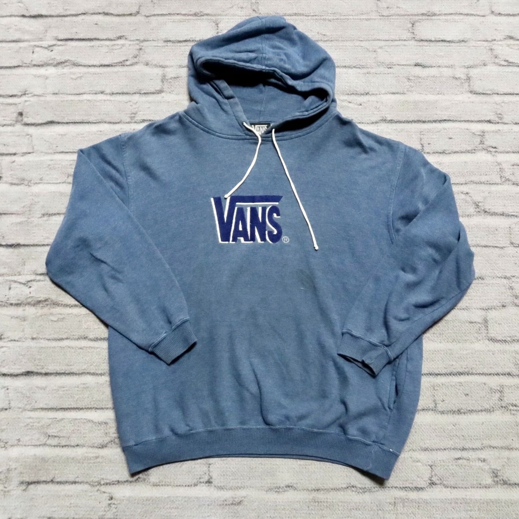 Vans Vintage Vans Logo Hoodie Sweatshirt Navy L Men’s BLAH Size US L / EU 52-54 / 3 - 2 Thumbnail