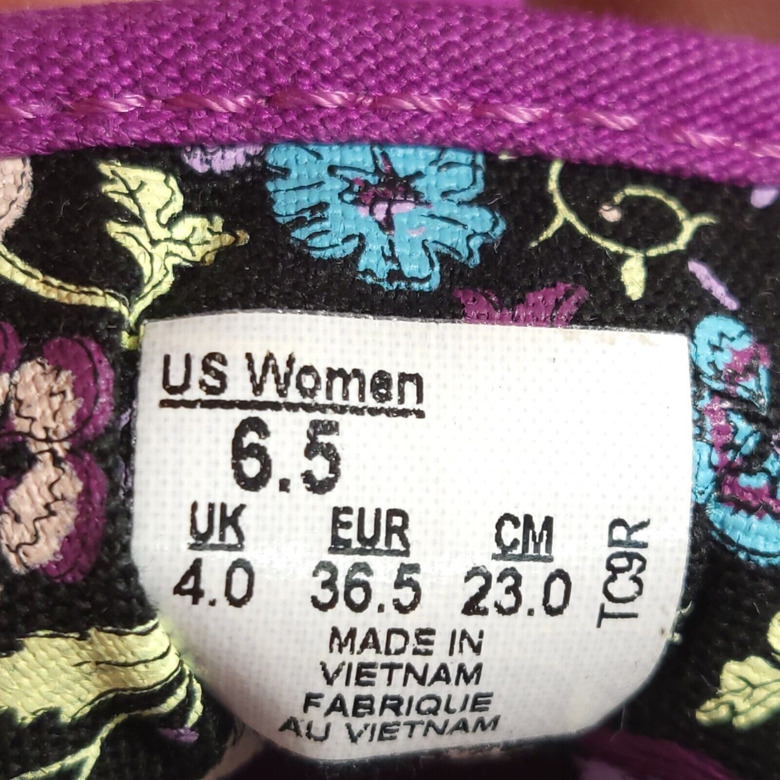 Vans Vans Off the Wall Shoe Womens Size 6.5 TC9R Purple White Size US 6.5 / IT 36.5 - 7 Thumbnail