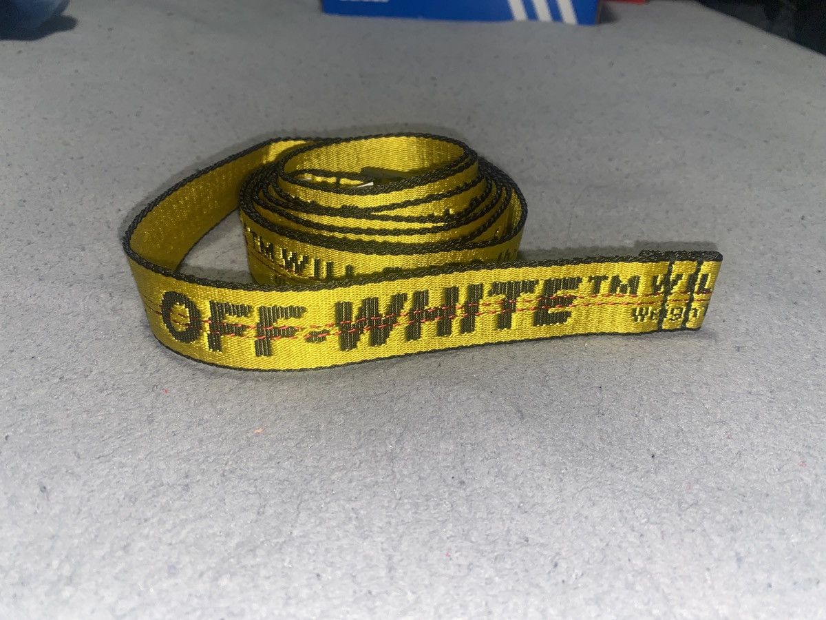 Off white mini industrial belt (SS19) Yellow/Black 