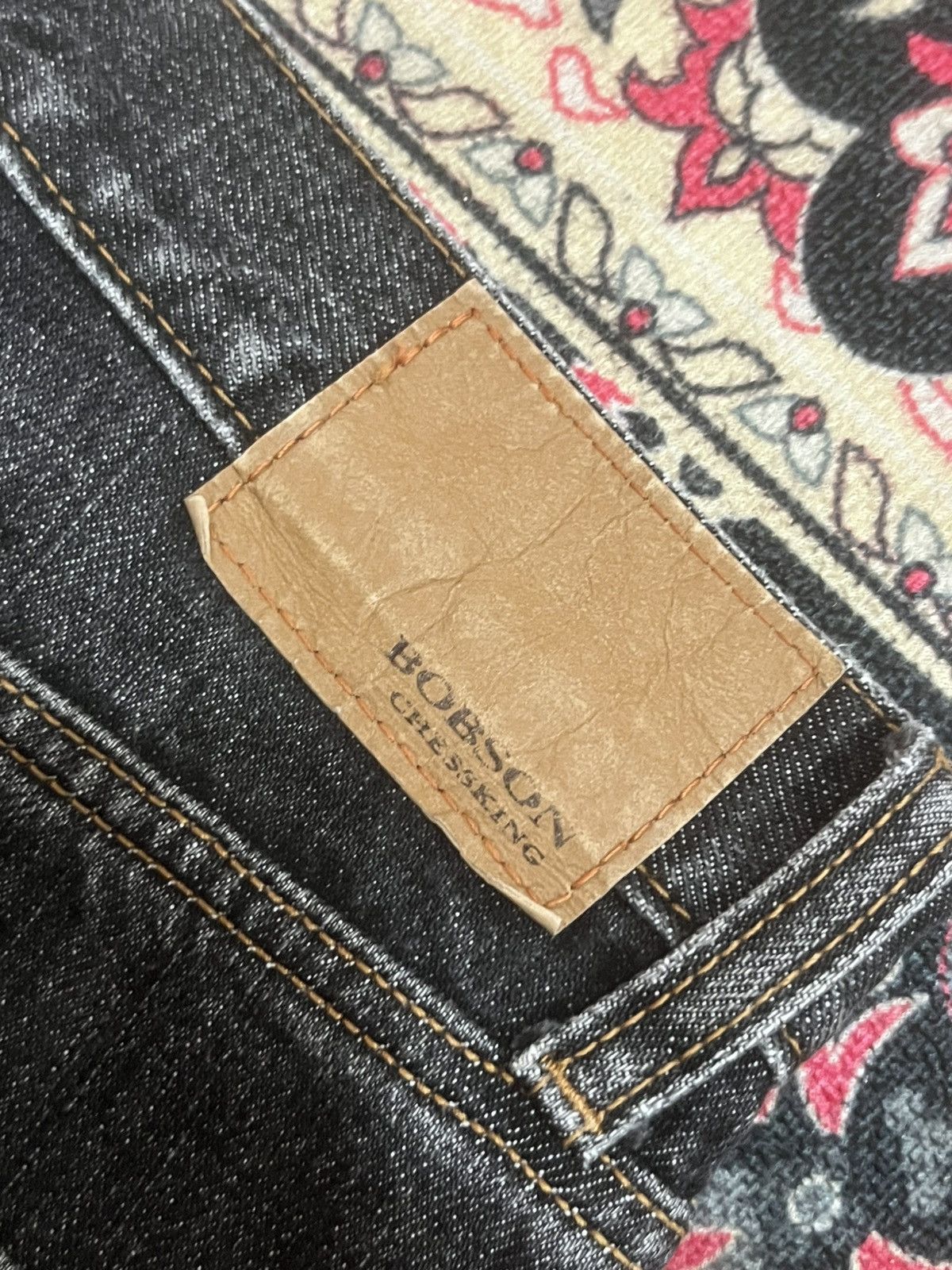 Japanese Brand Vintage Japanese Bobson Chessking Black Wash Distressed Jean Size US 32 / EU 48 - 8 Thumbnail