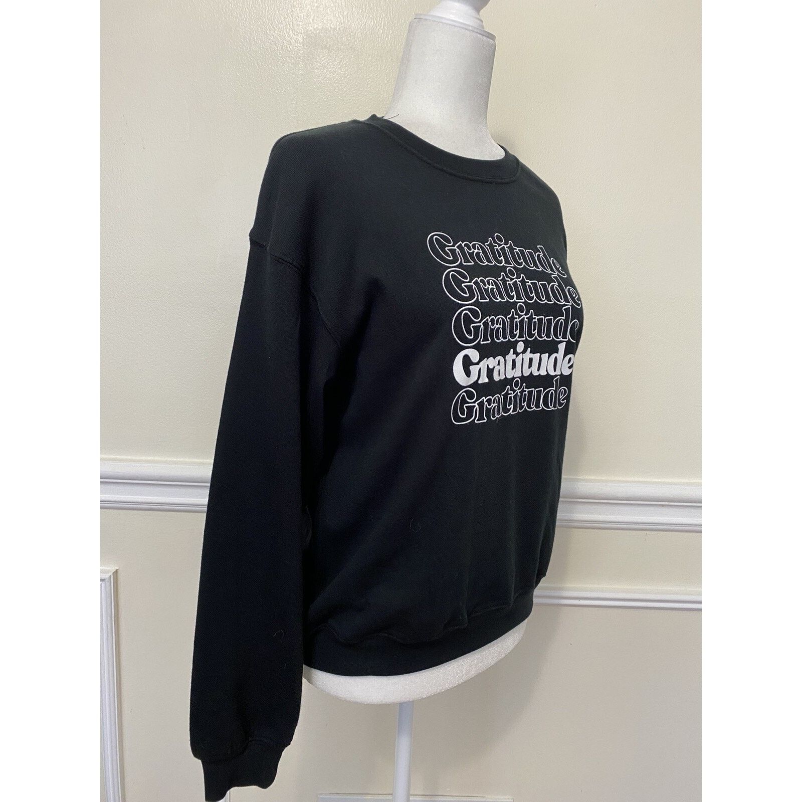 Riot Division Suburban riot GRATITUDE WILLOW SWEATSH BLACK size XS A003057 Size XS / US 0-2 / IT 36-38 - 4 Thumbnail