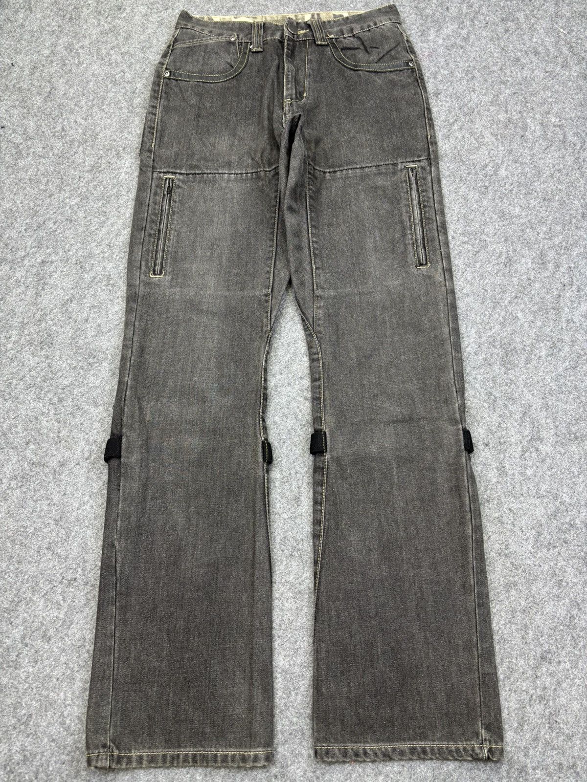 Japanese Brand 💥Biker Denim💥Greddy Multipockets Biker Denim F717 Size US 27 - 24 Thumbnail