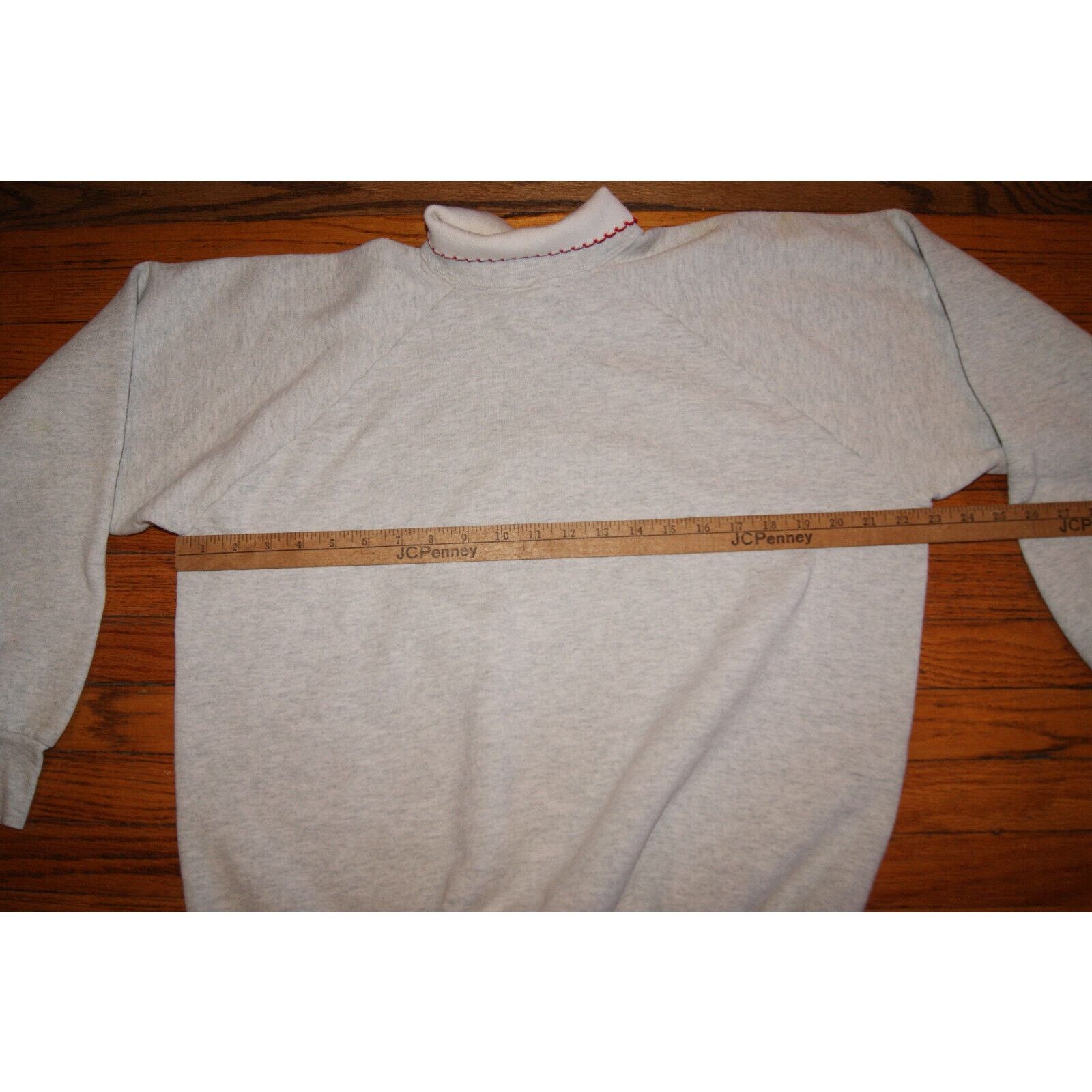 Fruit Of The Loom VTG Winter Barn Snow Womens XL Collar Sweatshirt USA Grandma Size XL / US 12-14 / IT 48-50 - 6 Thumbnail