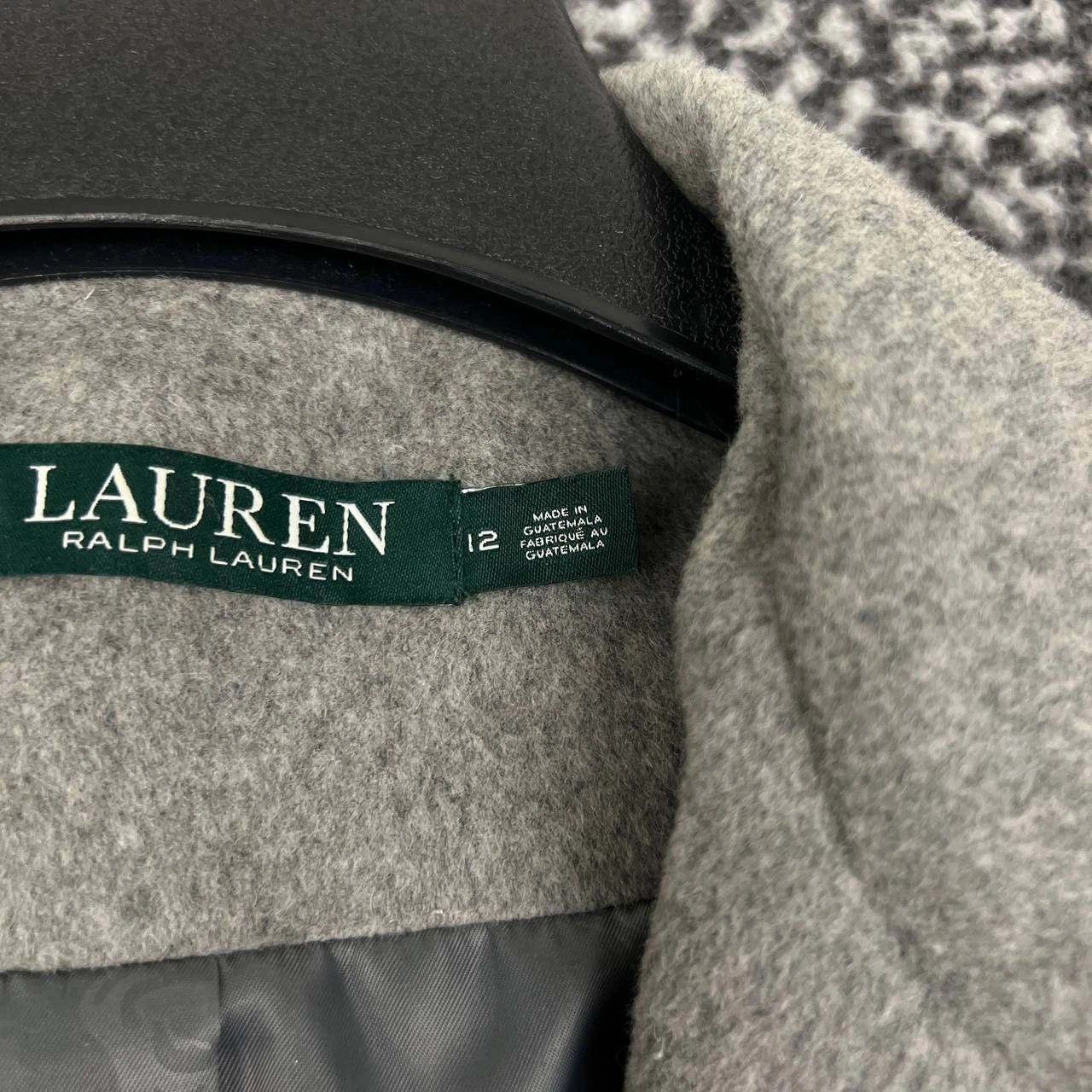 Lauren Ralph Lauren Lauren Ralph Lauren Reefer Coat Women 12 Gray 3-Button Wool Size XL / US 12-14 / IT 48-50 - 3 Thumbnail