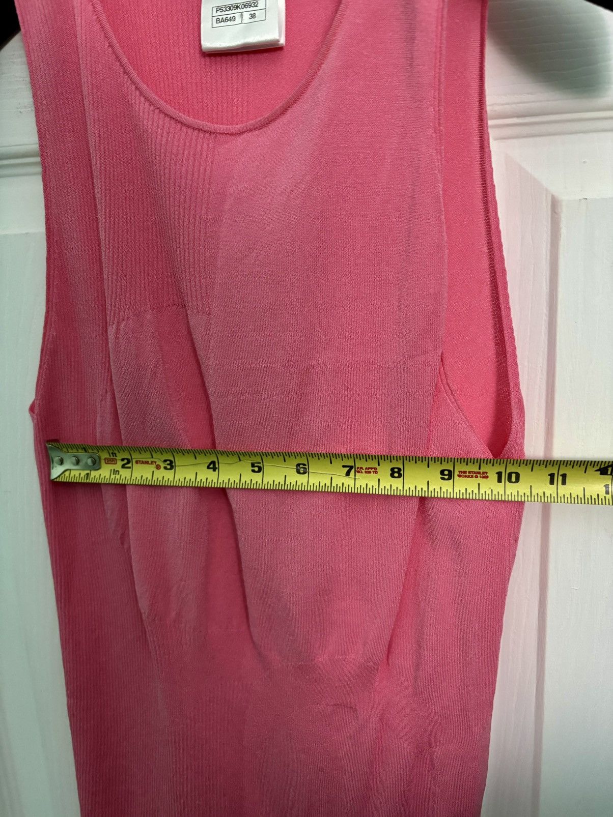 Chanel Chanel CC Pink Knit Top Size 38. Rare Tank Size L / US 10 / IT 46 - 10 Thumbnail