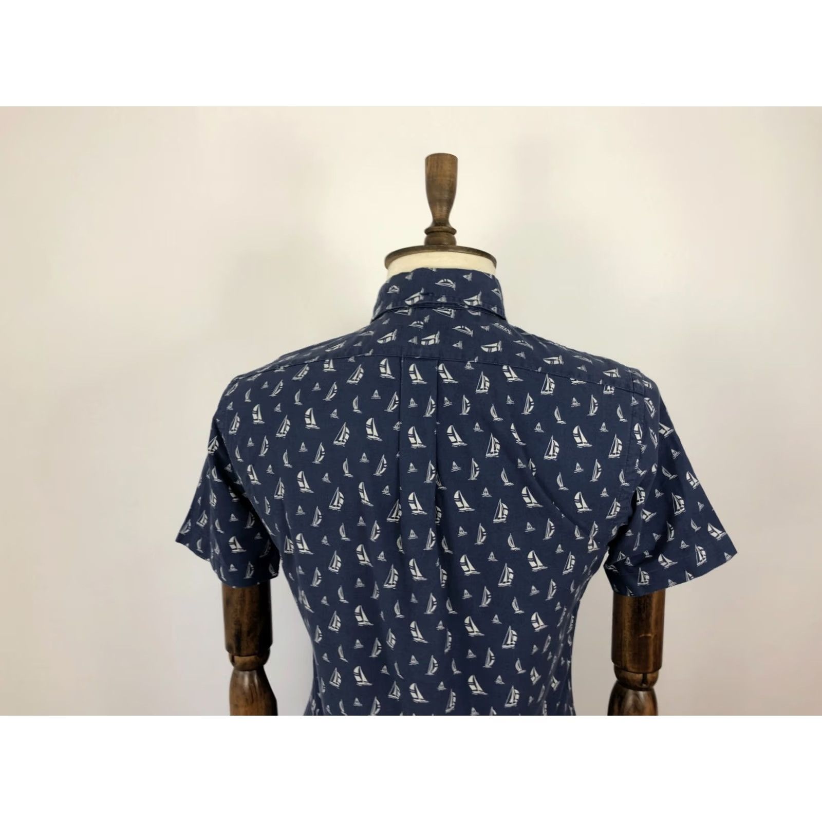 Ralph Lauren Ralph Lauren Shirt Cotton Blue Men S Patterned Button-Up Short Sleeve Geometric Vintage? No Size US S / EU 44-46 / 1 - 5 Thumbnail