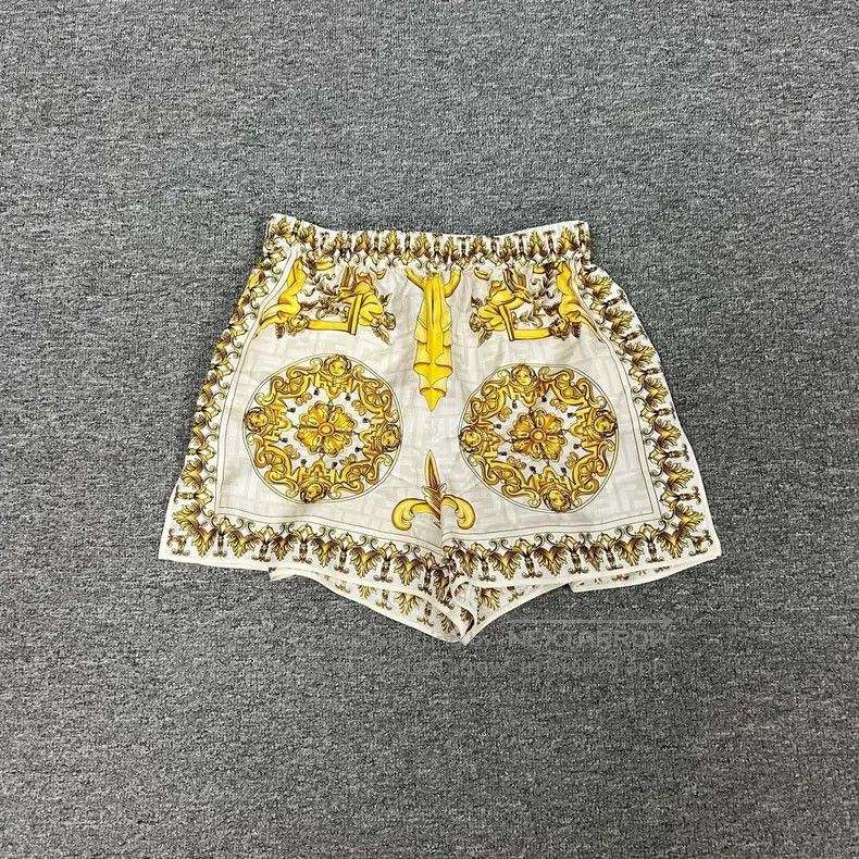 Fendi Fendi Versace Collab Silk Printed Short Pants Size 26" / US 2 / IT 38 - 1 Thumbnail