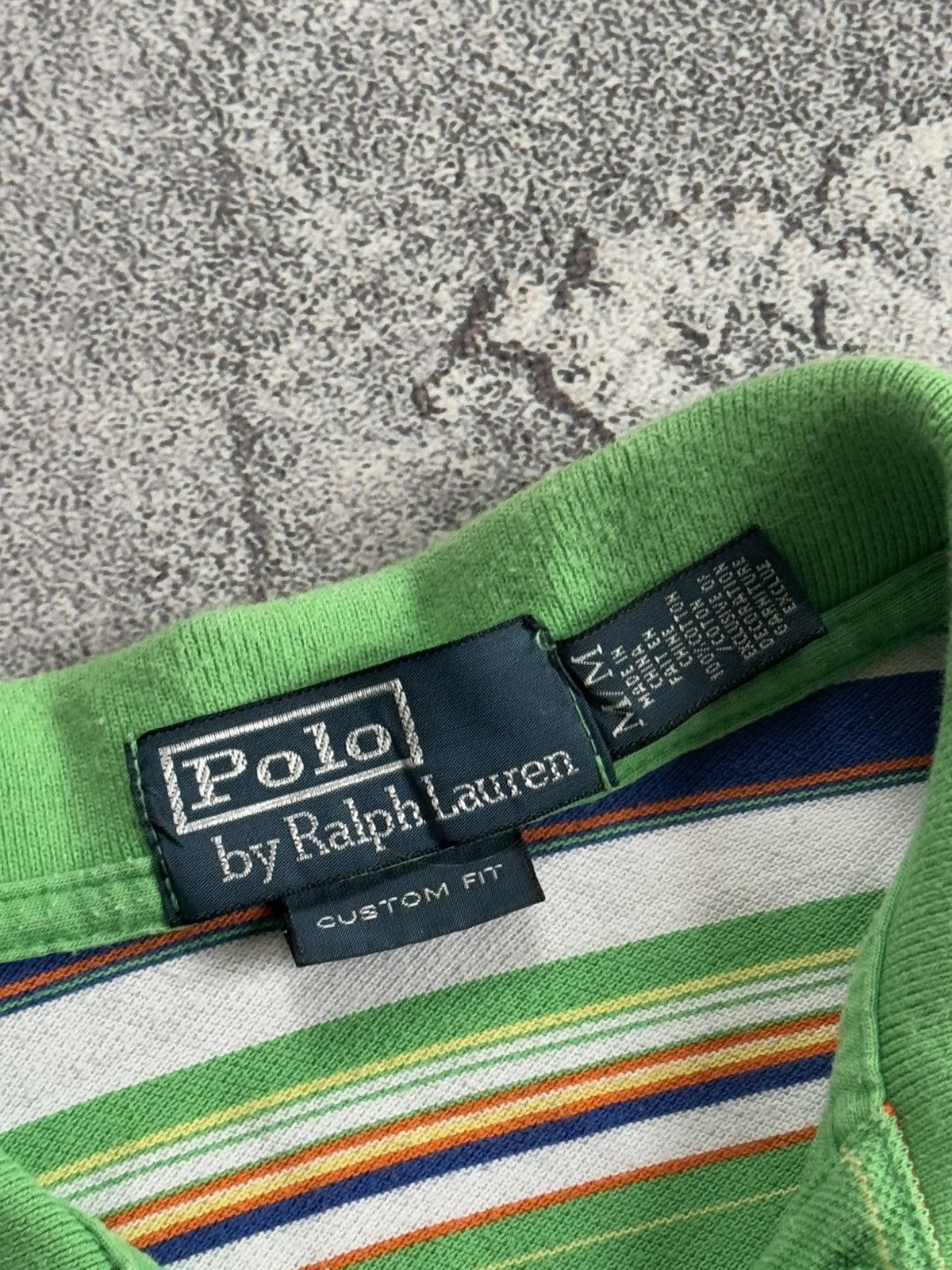 Polo Ralph Lauren × Ralph Lauren × Vintage Polo Ralph Lauren M striped polo button up T-shirt tee RL Size US M / EU 48-50 / 2 - 8 Thumbnail