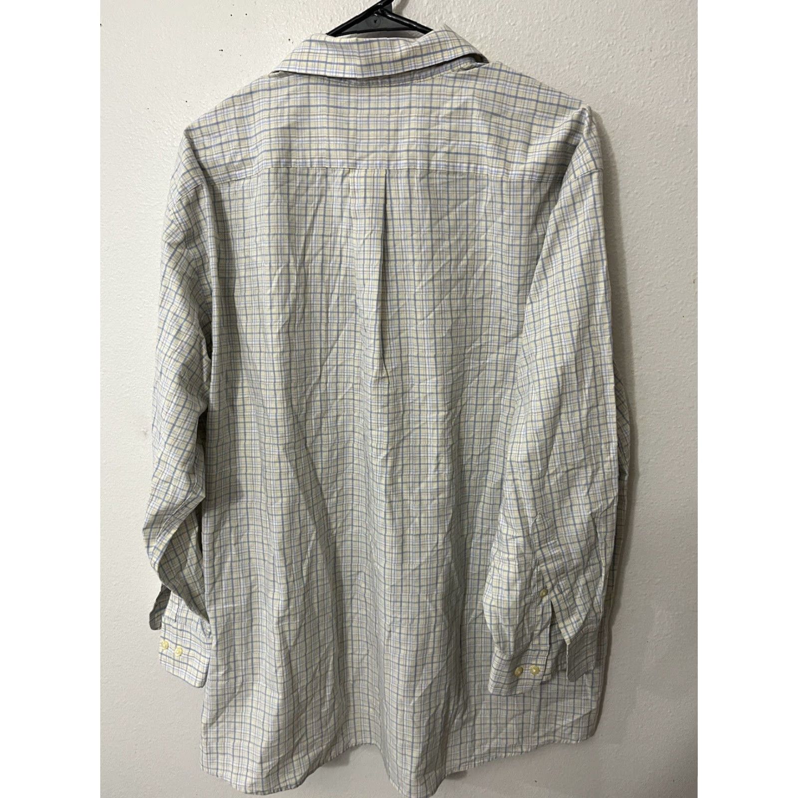 Vintage US Polo Assn Mens XL Shirt Yellow Plaid Short Sleeve Button Up 100% Cotton Classic Size US XL / EU 56 / 4 - 4 Thumbnail