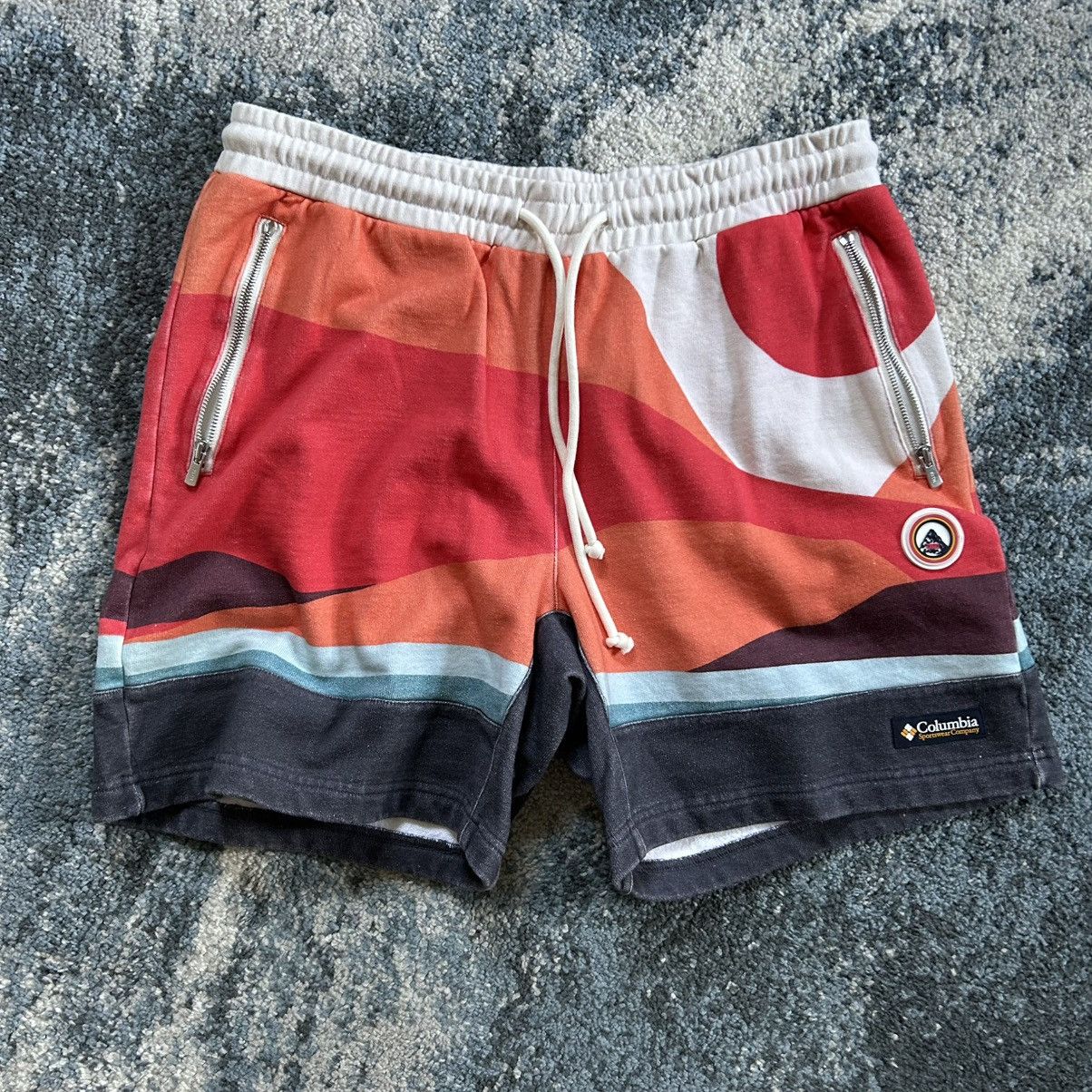 Columbia × Kith 2022 Sonora Desert Red Hibiscus Cotton Fleece Sweatshorts Size US 33 - 10 Thumbnail