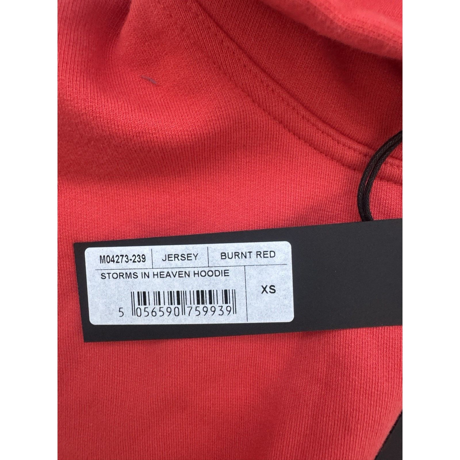 Represent Clo. Represent Storms In Heaven Burnt Red Hoodie XS Oversized NWT Size US XS / EU 42 / 0 - 3 Thumbnail