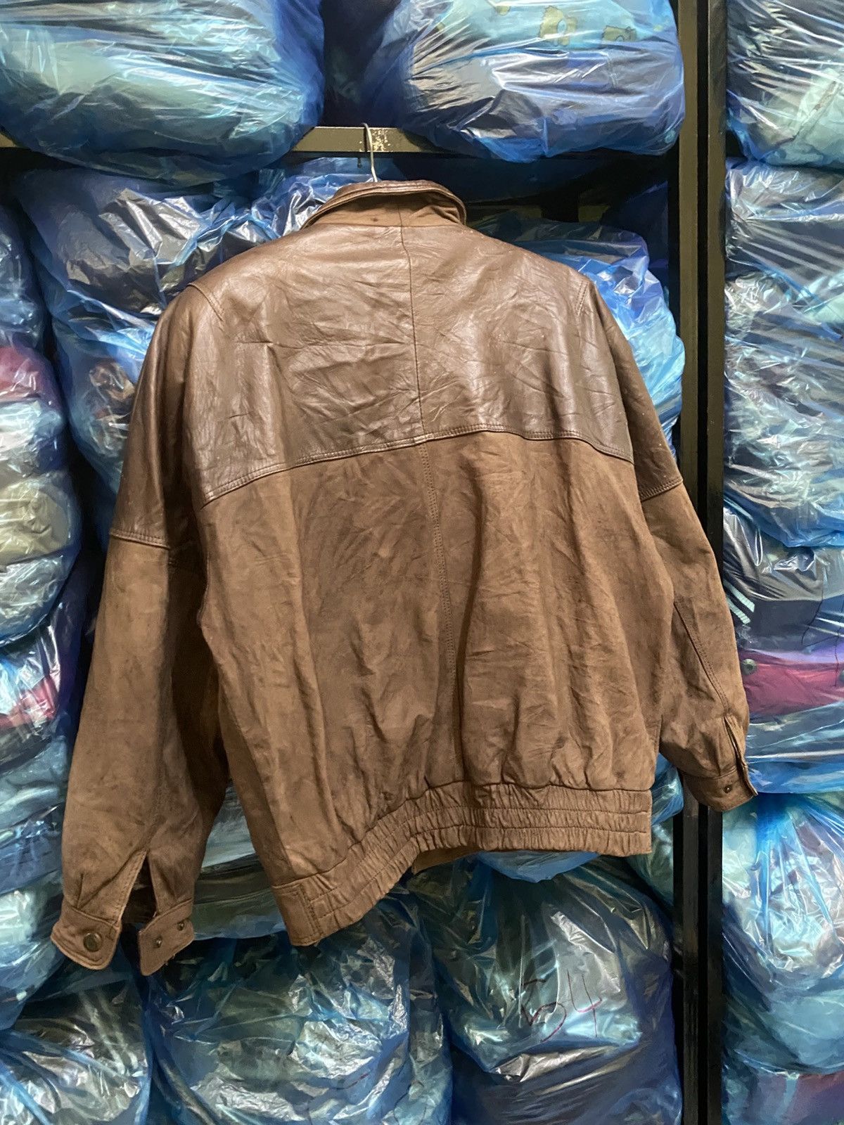 Other Vintage GEROME Barcelona Brown Leather Bomber Jacket Size US M / EU 48-50 / 2 - 13 Thumbnail