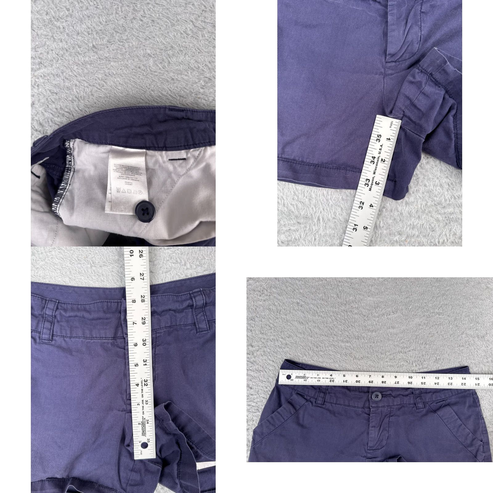 Vintage Columbia Shorts Women's 4 Blue Chino Cotton Twill Hiking Camping Fishing 29x3 Short (Chino) Regular Swim? Size 27" / US 4 / IT 40 - 8 Thumbnail