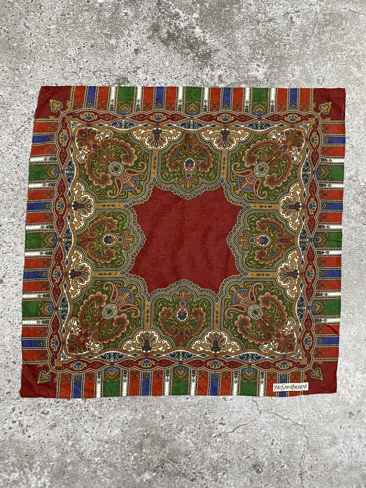 Yves Saint Laurent Yves Saint Laurent Handkerchief / Bandana / Neckerchief Size ONE SIZE - 2 Thumbnail