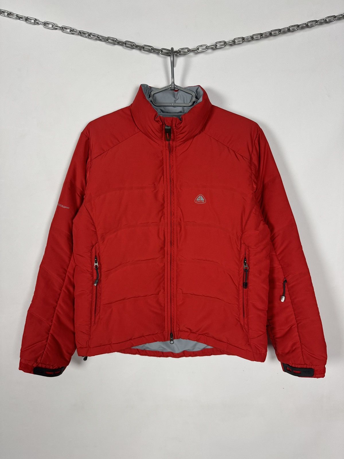 Nike ACG Nike ACG Down Jacket Full Zip Red Outdoor Hiking Size S Size S / US 4 / IT 40 - 1 Thumbnail